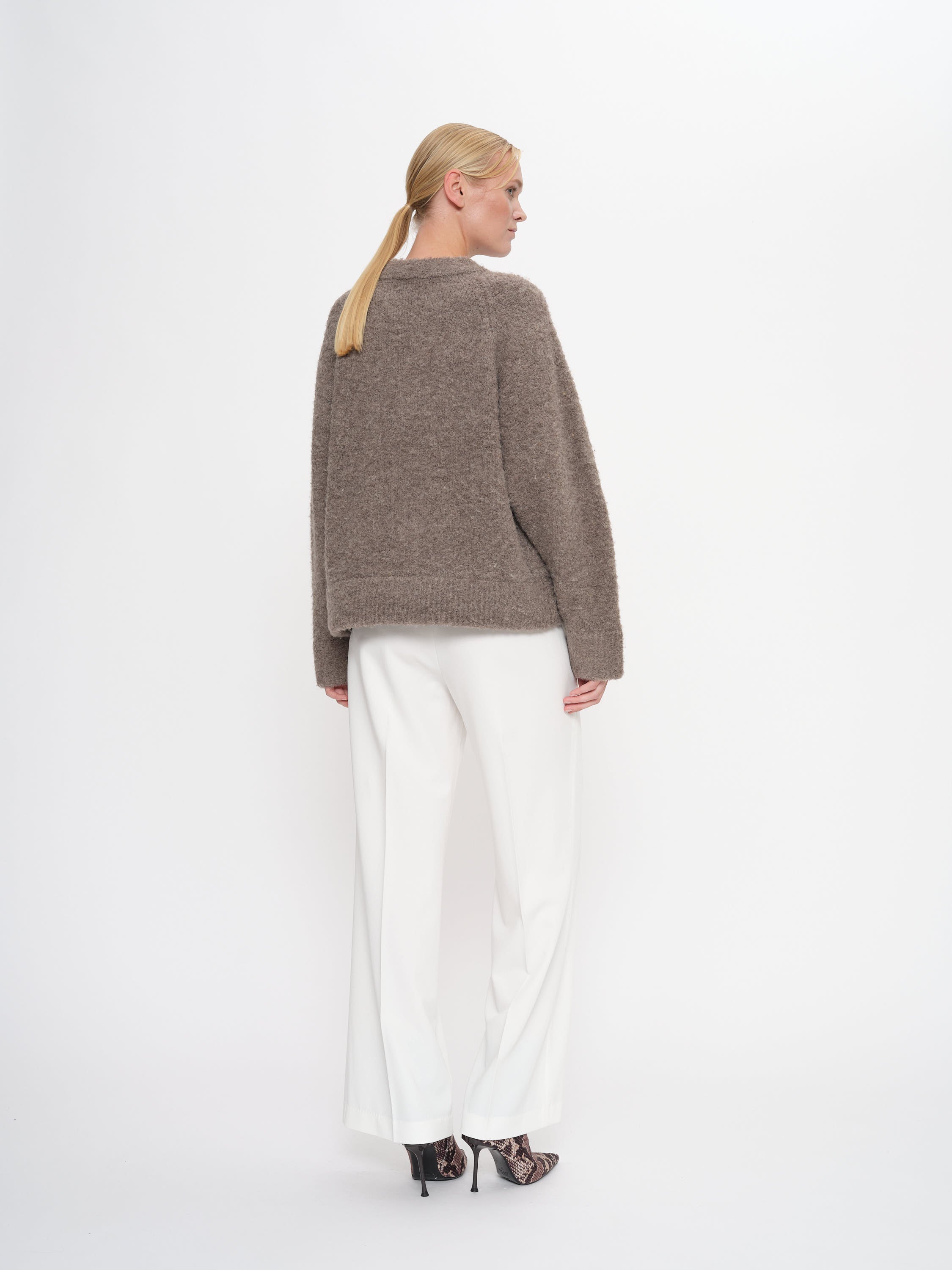 2NDDAY 2ND Garnet - Curly Knit Pullover 181112 Walnut