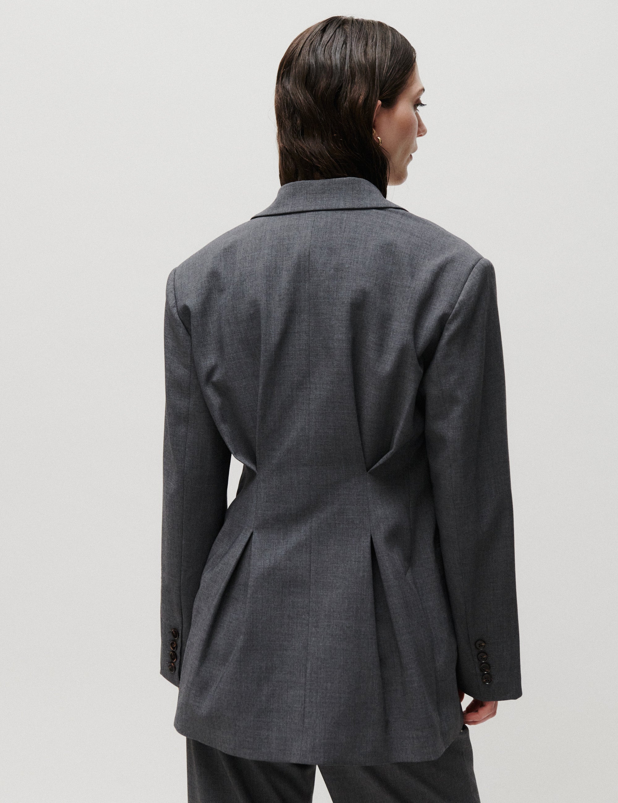 2NDDAY 2ND Hanzan - Melange Suiting - Blazer Blazer 420129 Light Grey Melange