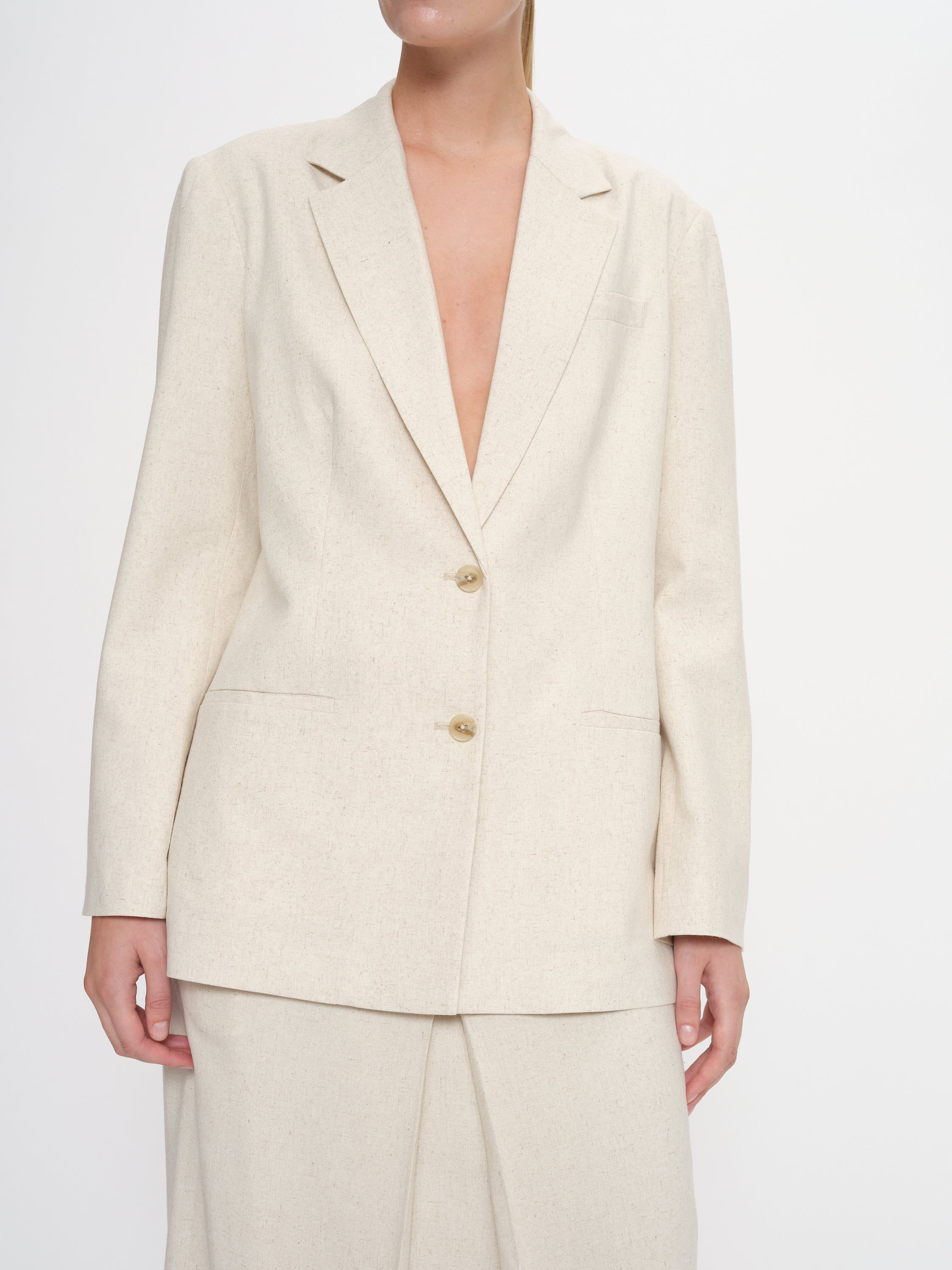2NDDAY 2ND Harrum - Linen Blazer 130000 Moonbean