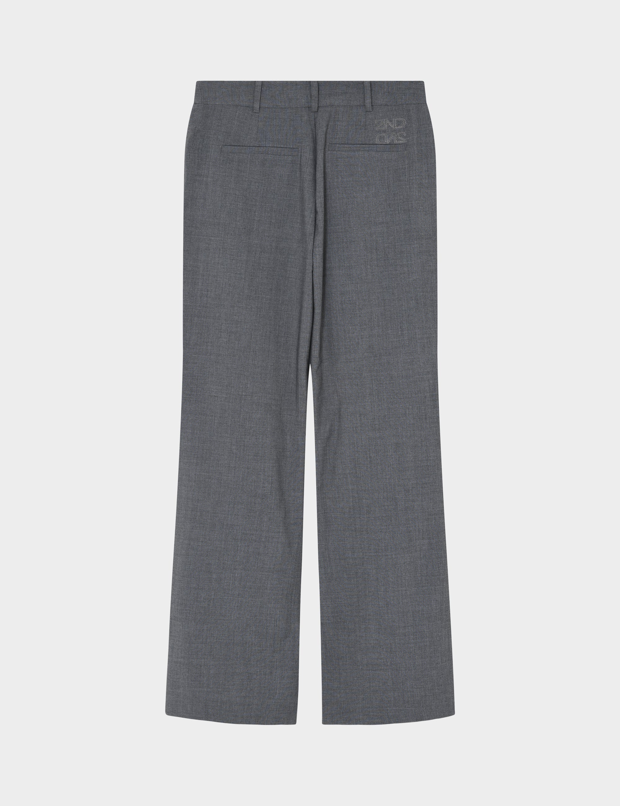2NDDAY 2ND Hattoria - Melange Suiting Pants 420129 Light Grey Melange