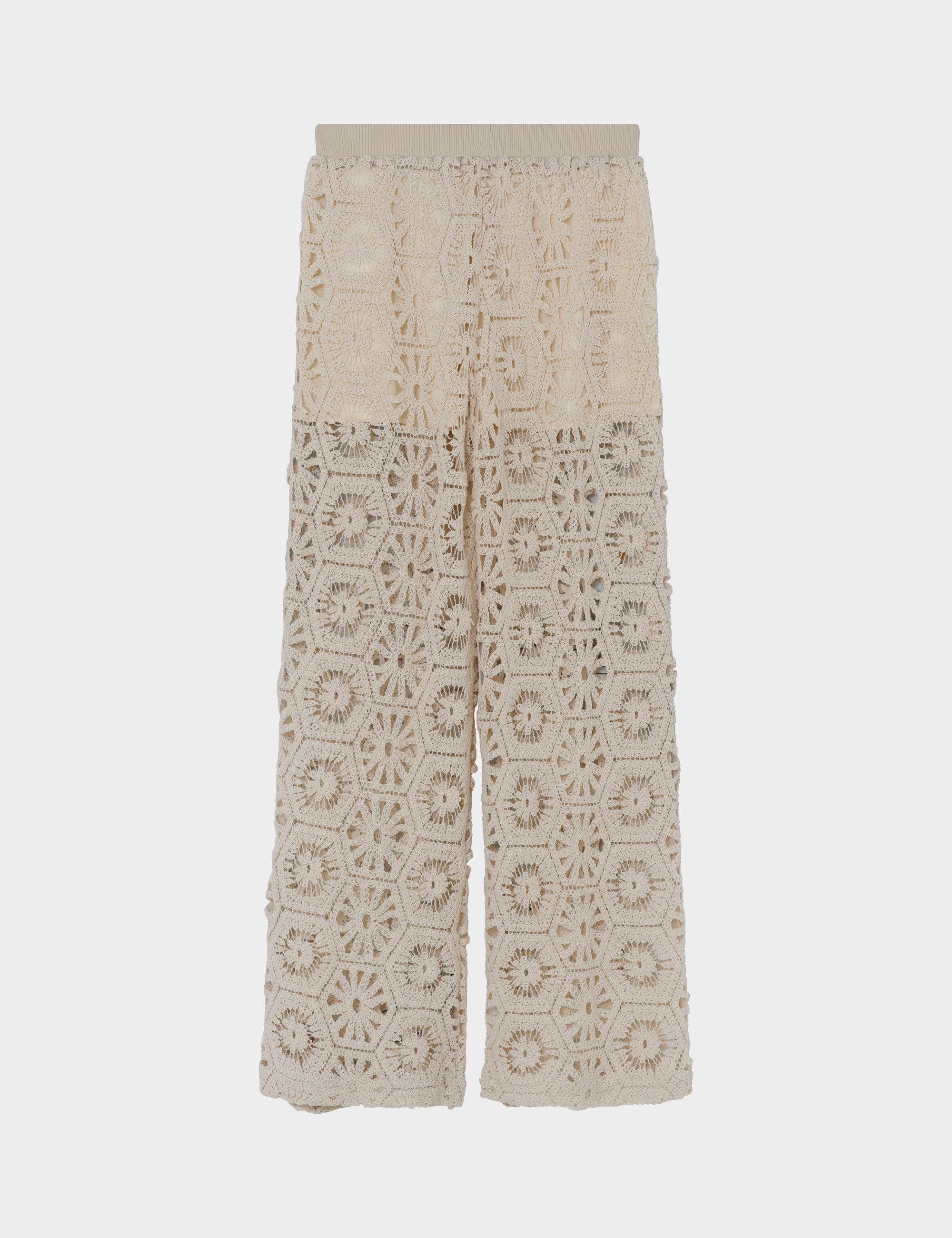 パンツ fofofofa HARVEST WHEAT BEIGE KNIT PANTS 2ND Jimmis - Dry Crochet - Pants - TOFU