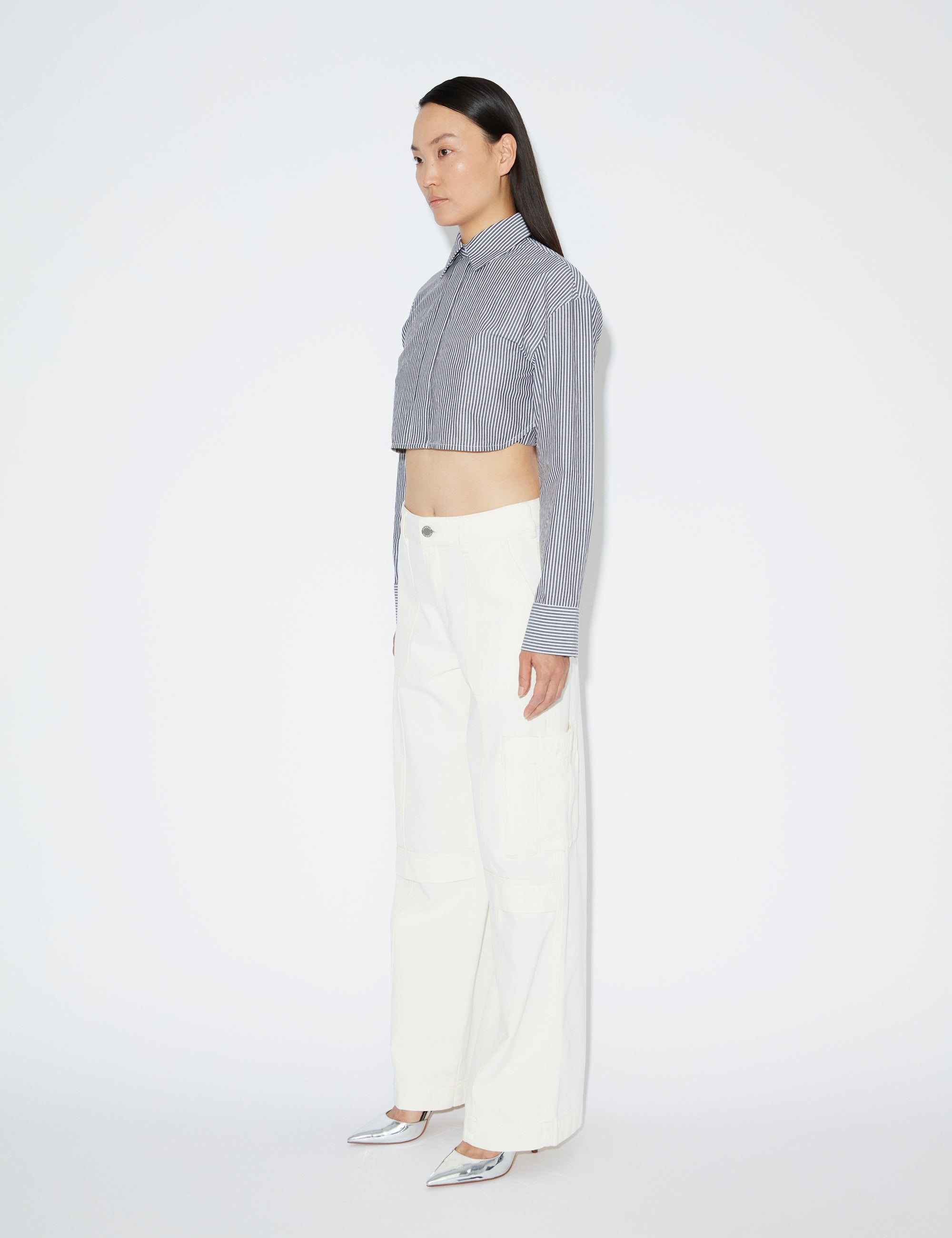 2NDDAY 2ND Josh - Daily Lines Shirts & Blouses 420119 Soft Stripe Anthracite