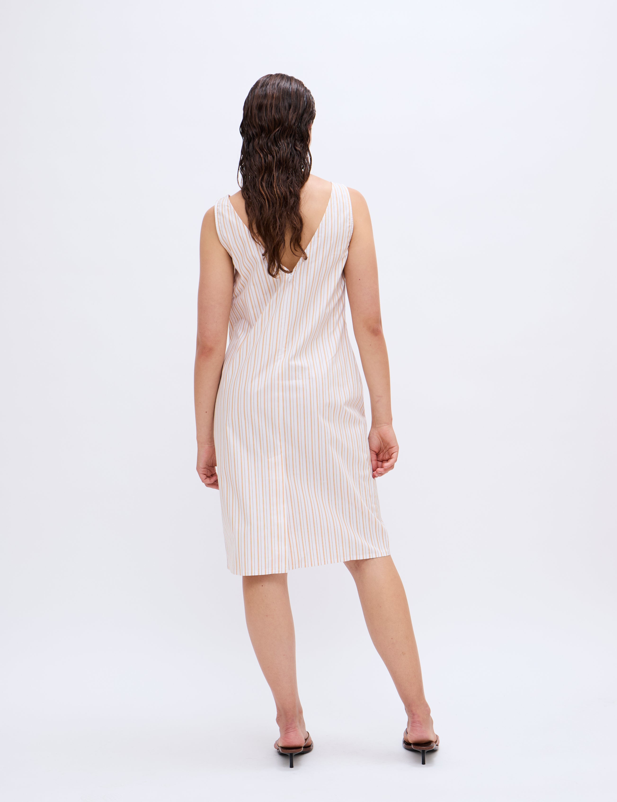 2NDDAY 2ND Jovon - Cotton Stripes Dress 420143 Saffron Stripe