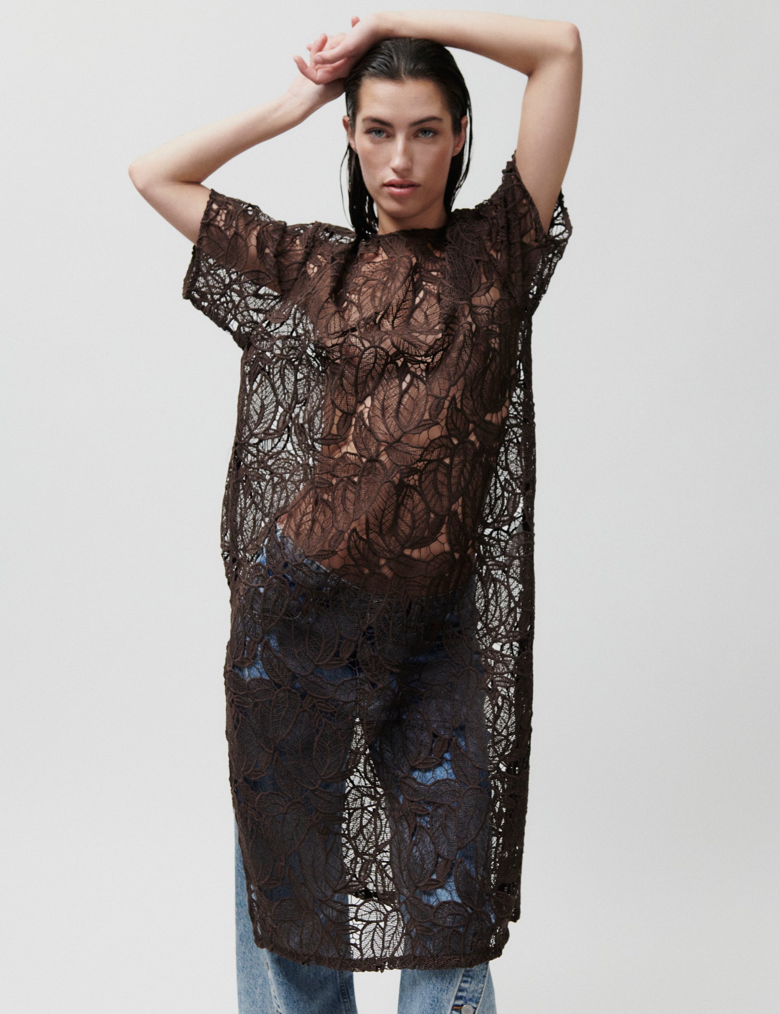 2ND Kendra - Delicate Lace - Dress - JAVA 2ND Kendra - Delicate Lace - Dress - JAVA