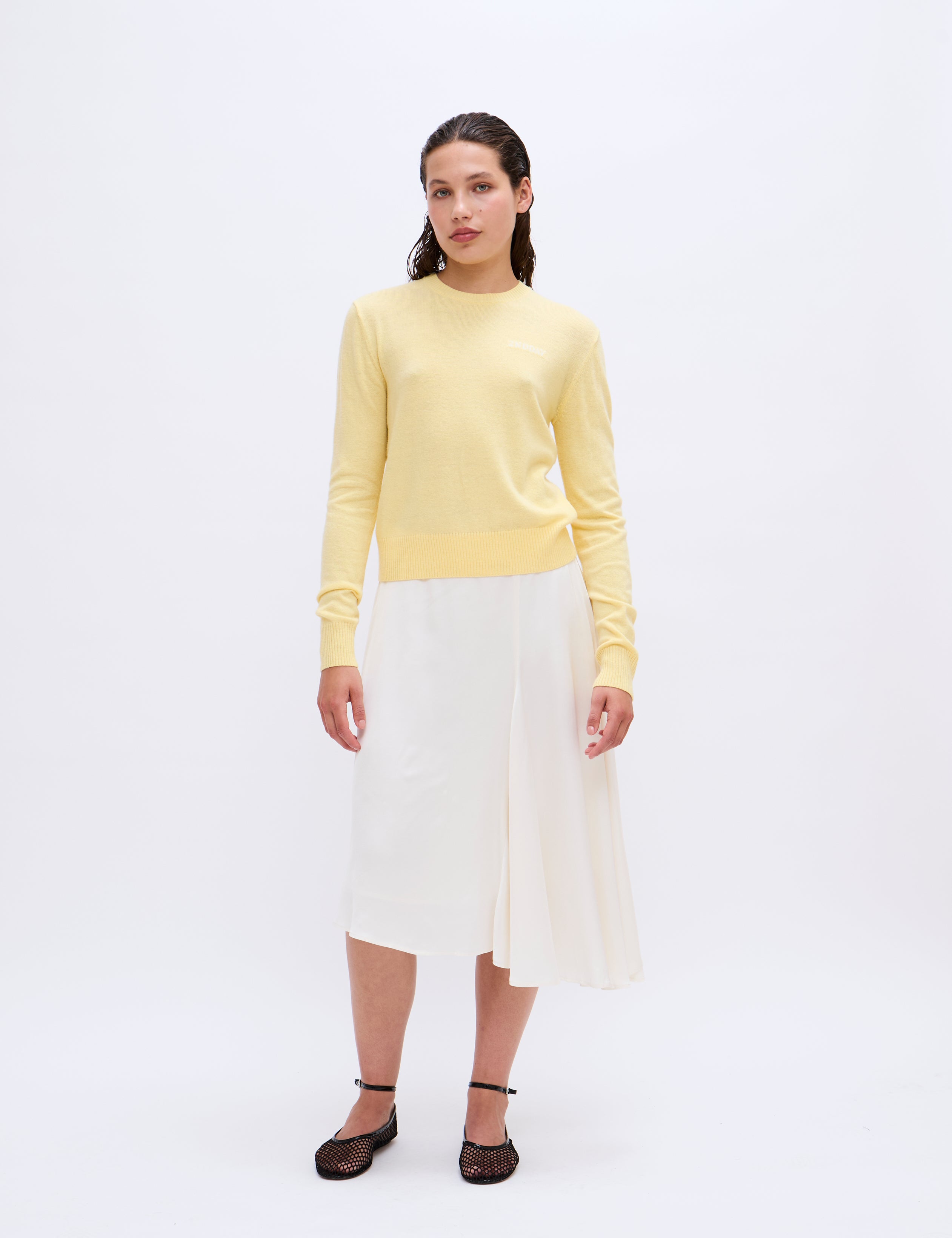 2NDDAY 2ND Lance - Soft Wool Blend Pullover 06032 Mellow Yellow