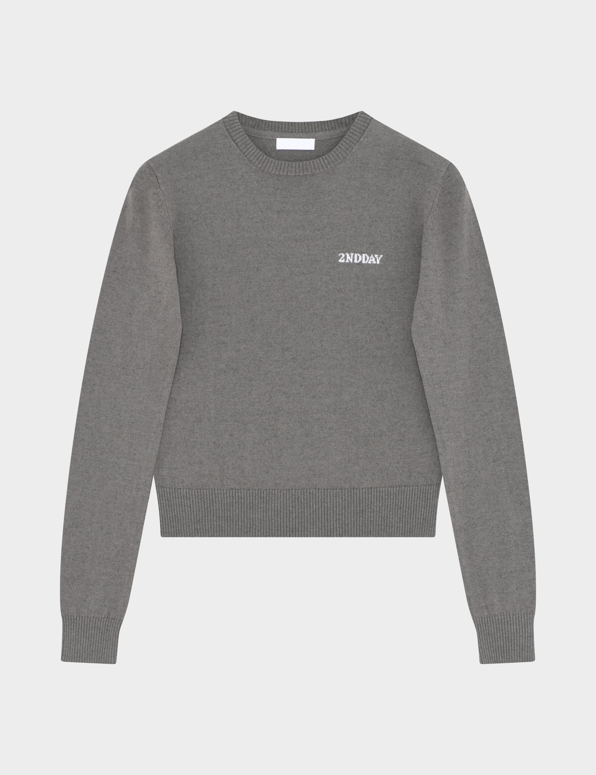 2NDDAY 2ND Lance - Soft Wool Blend Pullover 180403 Dark Gull Gray