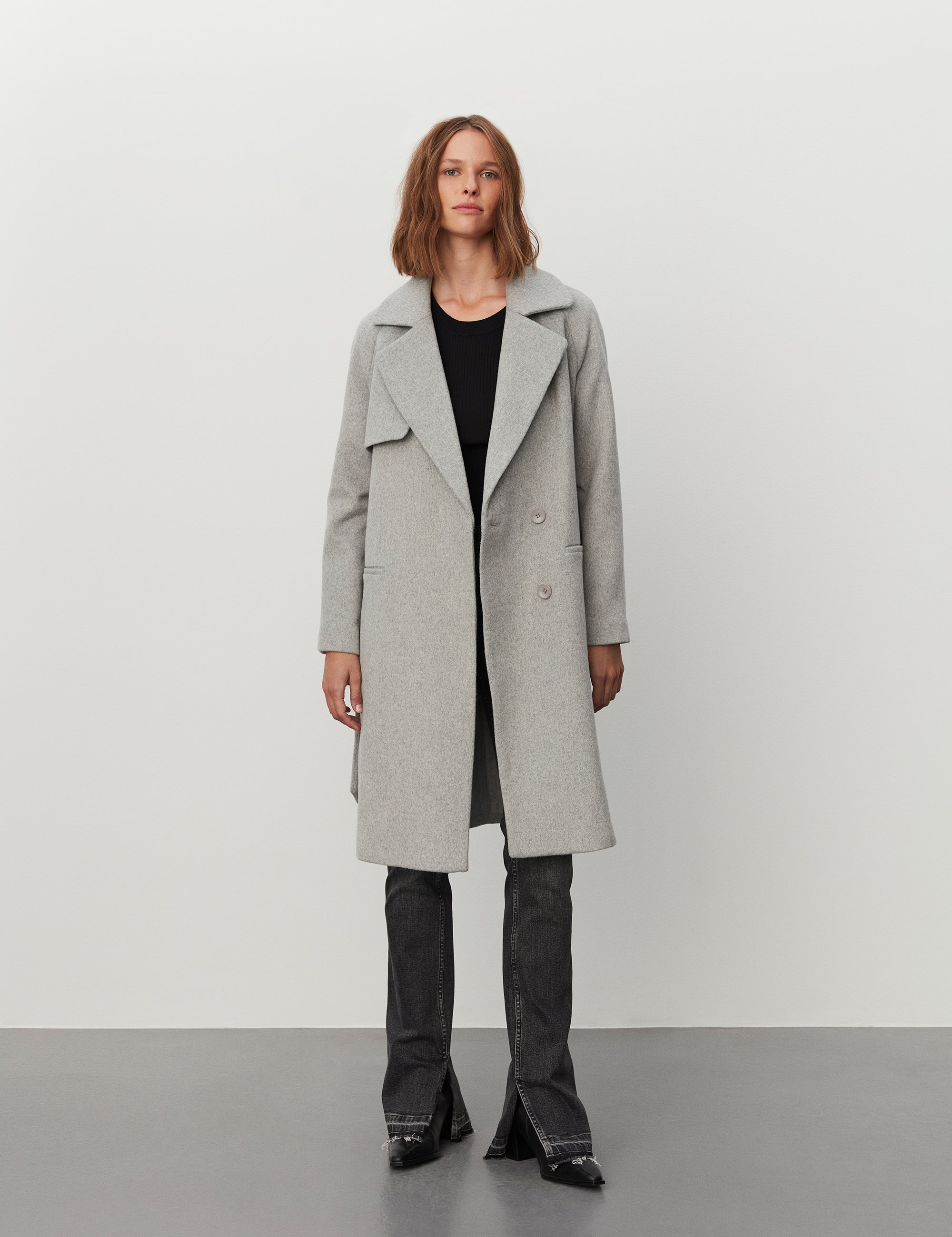 2NDDAY 2ND Livia Coats 11990 Light Grey Mel.