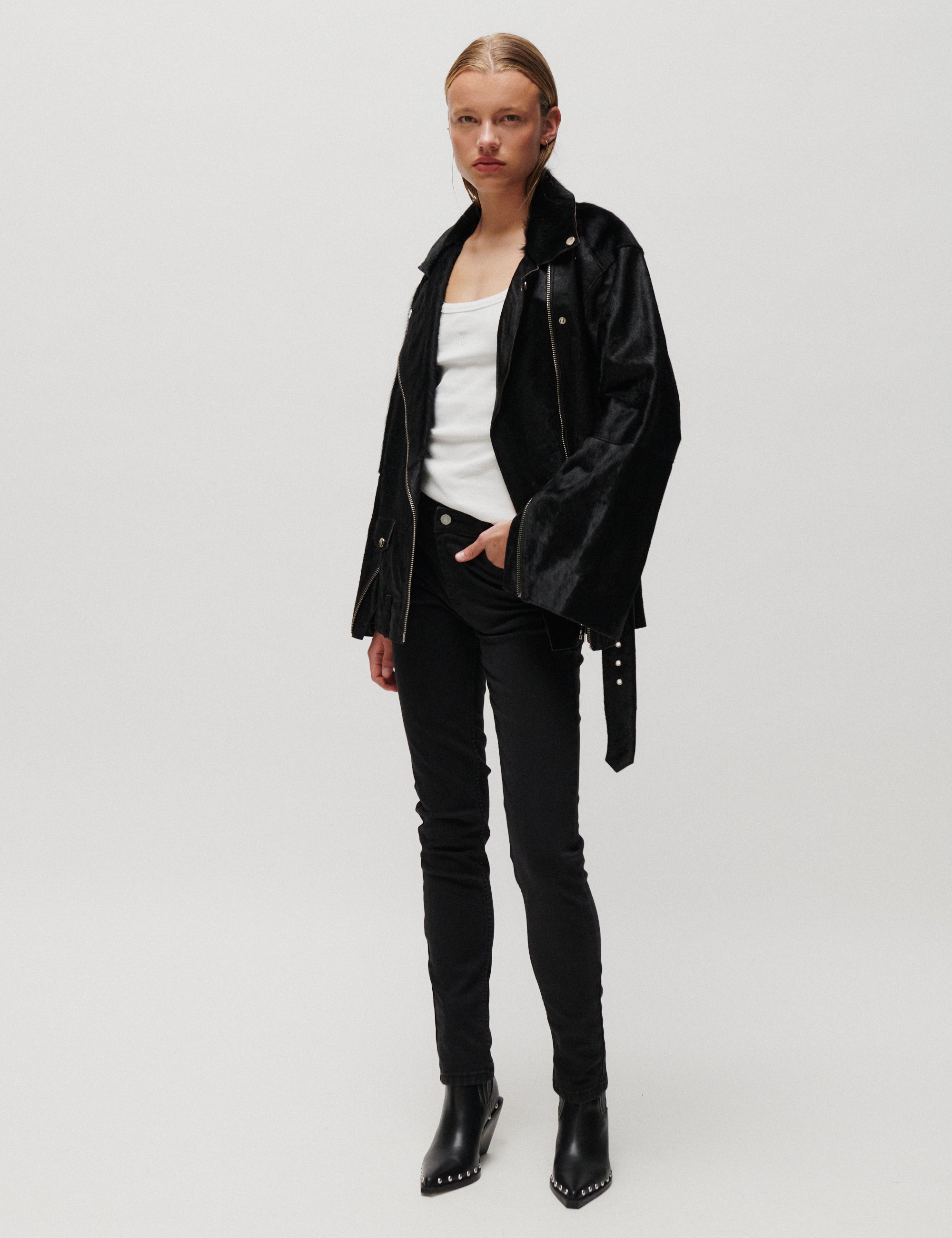2NDDAY 2ND Lote - Hairy Cow - Jacket Jacket 190303 Black