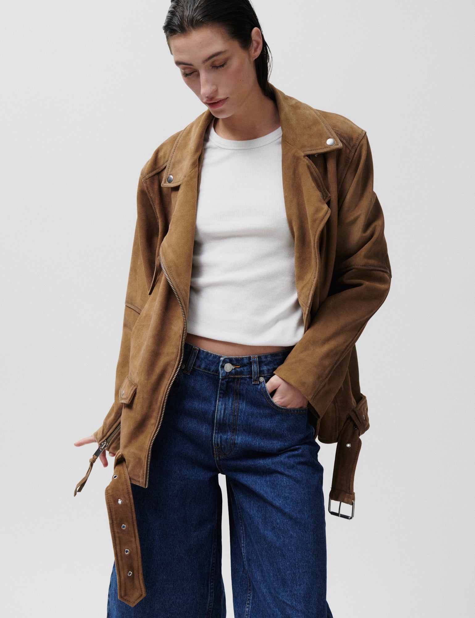 2ND Lote - Heavy Suede - Jacket - Tobacco Brown