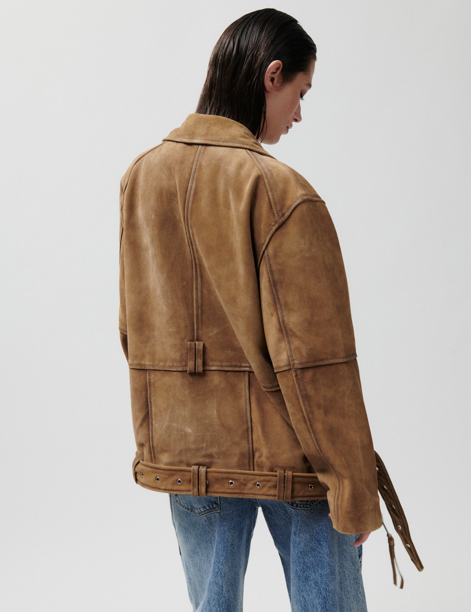 2NDDAY 2ND Lote - Heavy Suede Jacket 171327 Tobacco Brown