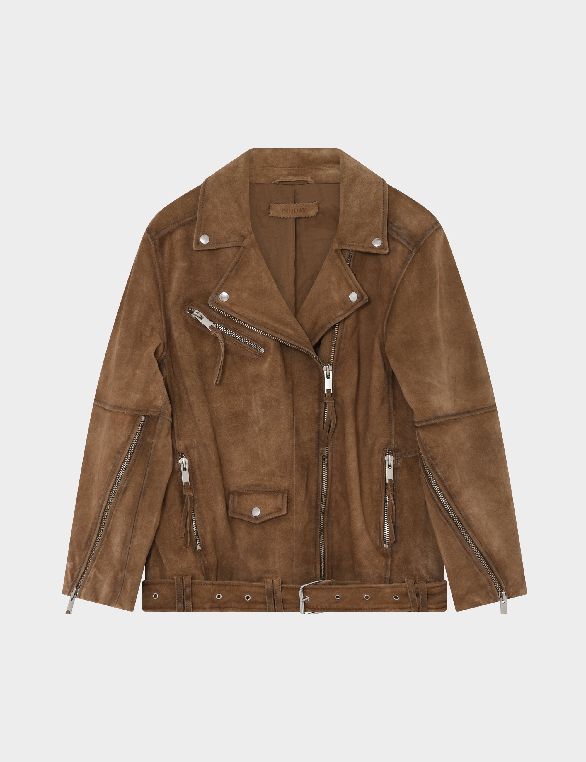 2ND Lote - Heavy Suede - Jacket - Tobacco Brown