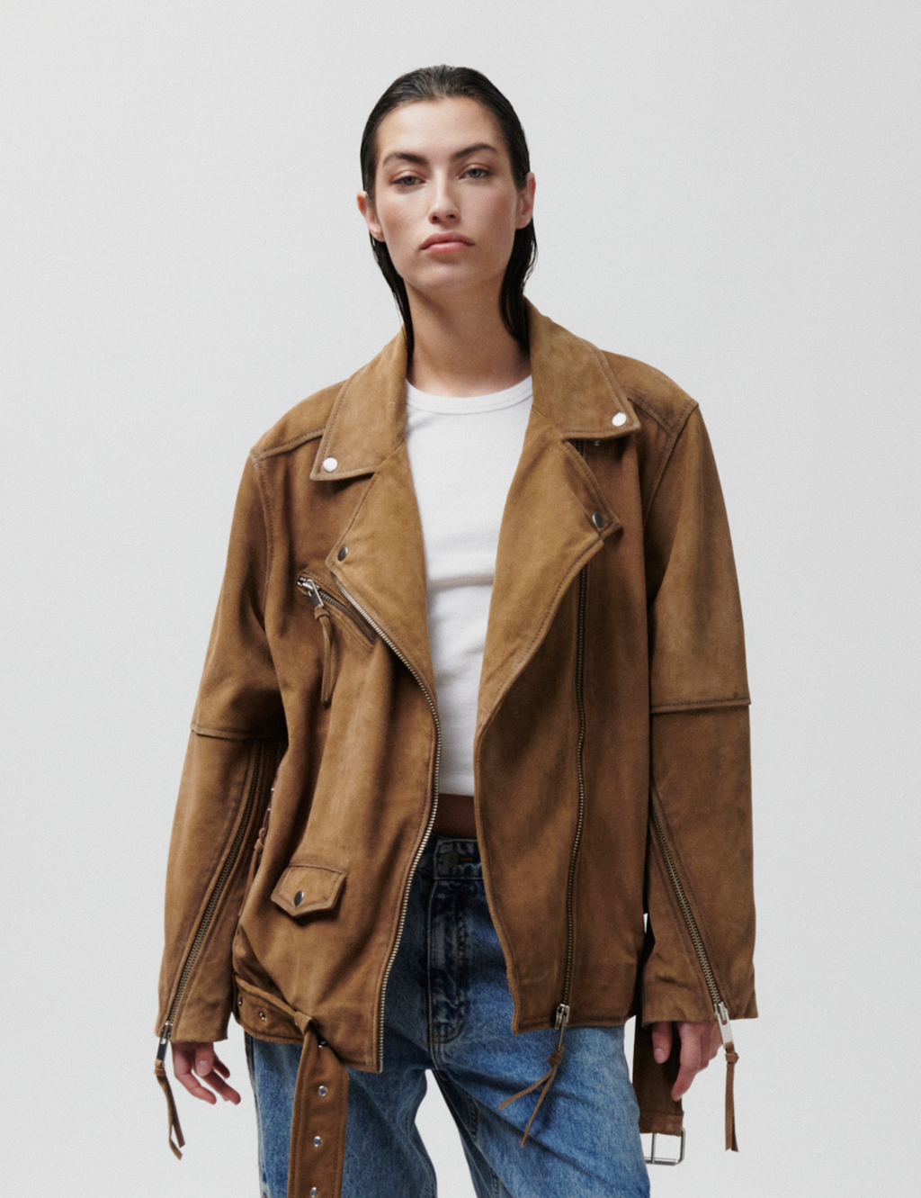 2ND Lote - Heavy Suede - Jacket - Tobacco Brown