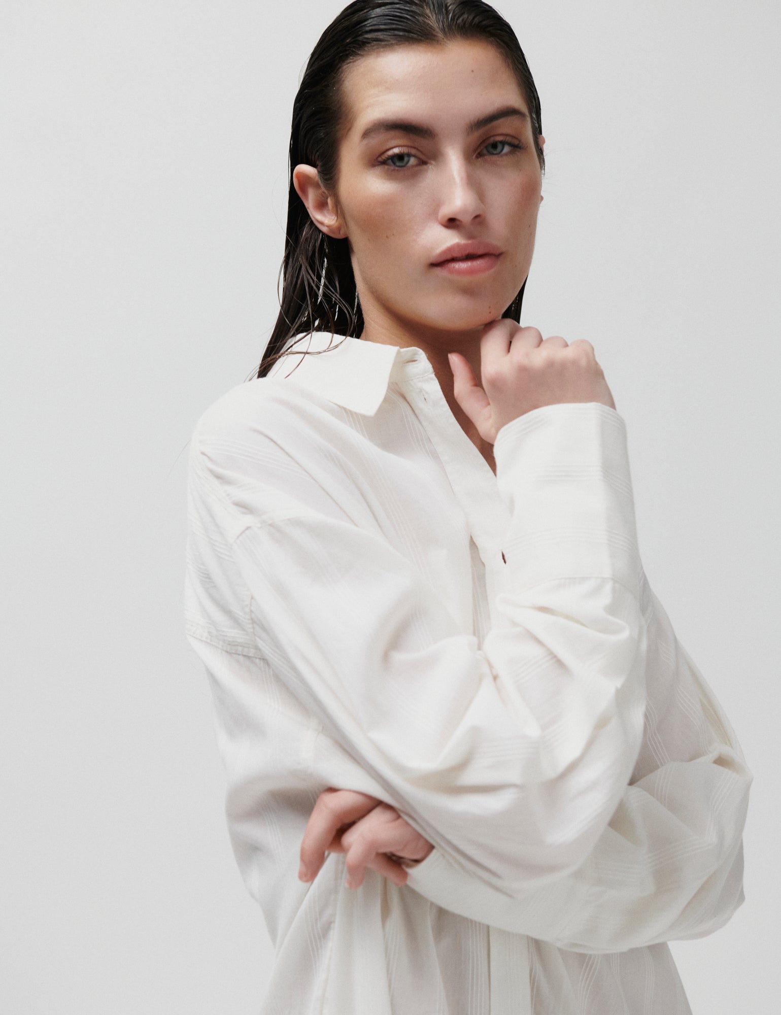 2NDDAY 2ND Maddy - Crispy Cotton Stripe Dress 111001 WHITE ALYSSUM