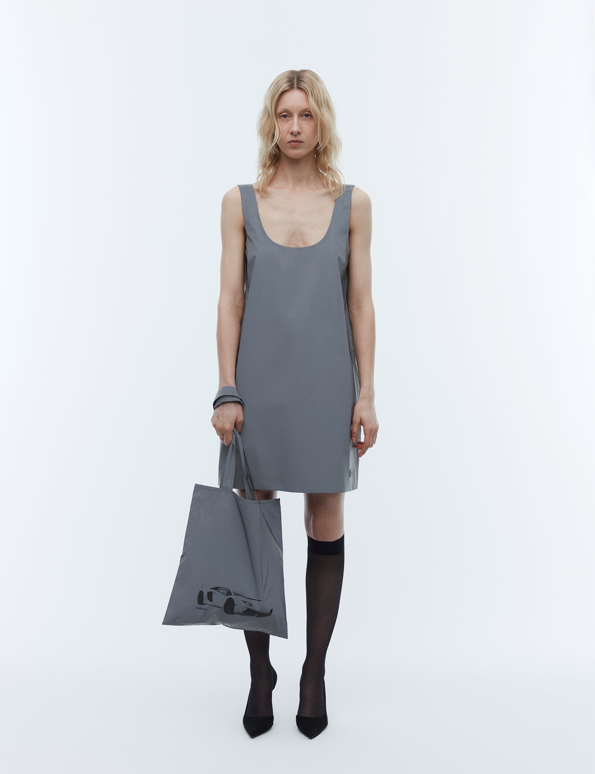 2NDDAY 2ND Petty - Reflective Dress 420124 Reflective Grey