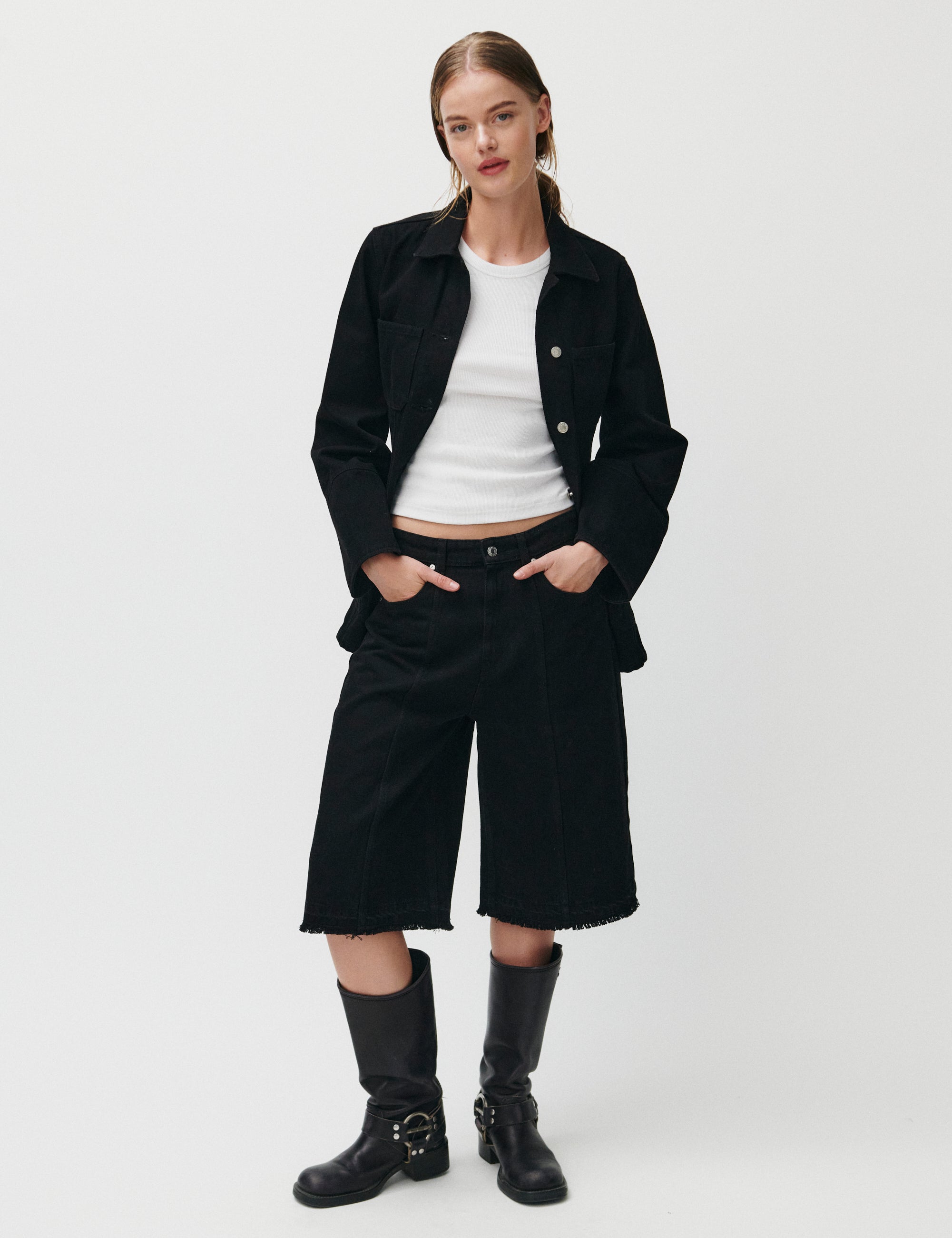 2NDDAY 2ND Rilyn - Black Wash Denim Jeans D003 Un Black Denim