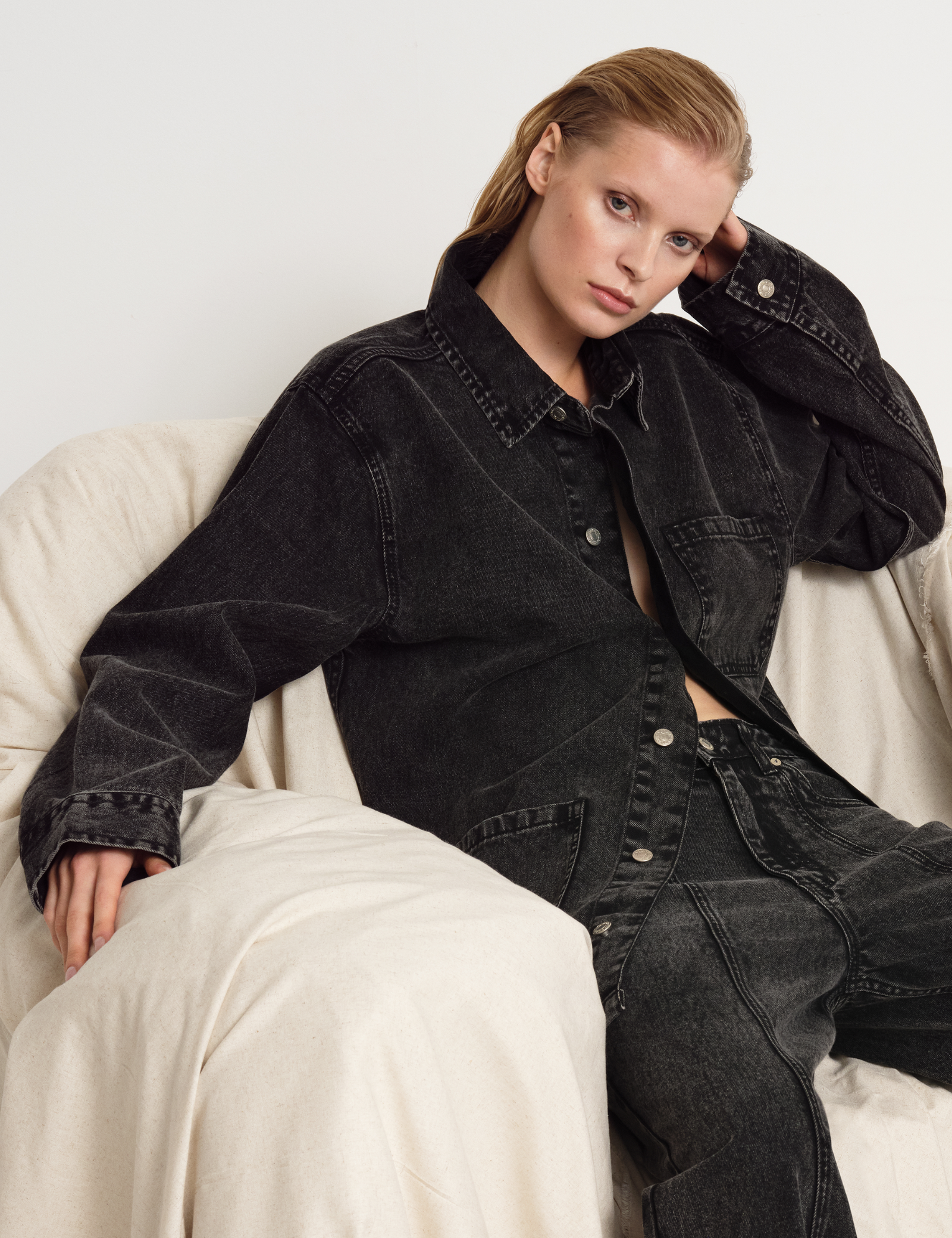 2NDDAY 2ND Rodi - Dark Grey Denim Jackets D005 Grey Denim
