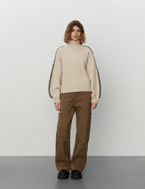 2NDDAY 2ND Ronia TT - Soft Wool Blend Pullover 144501 Silver Lining