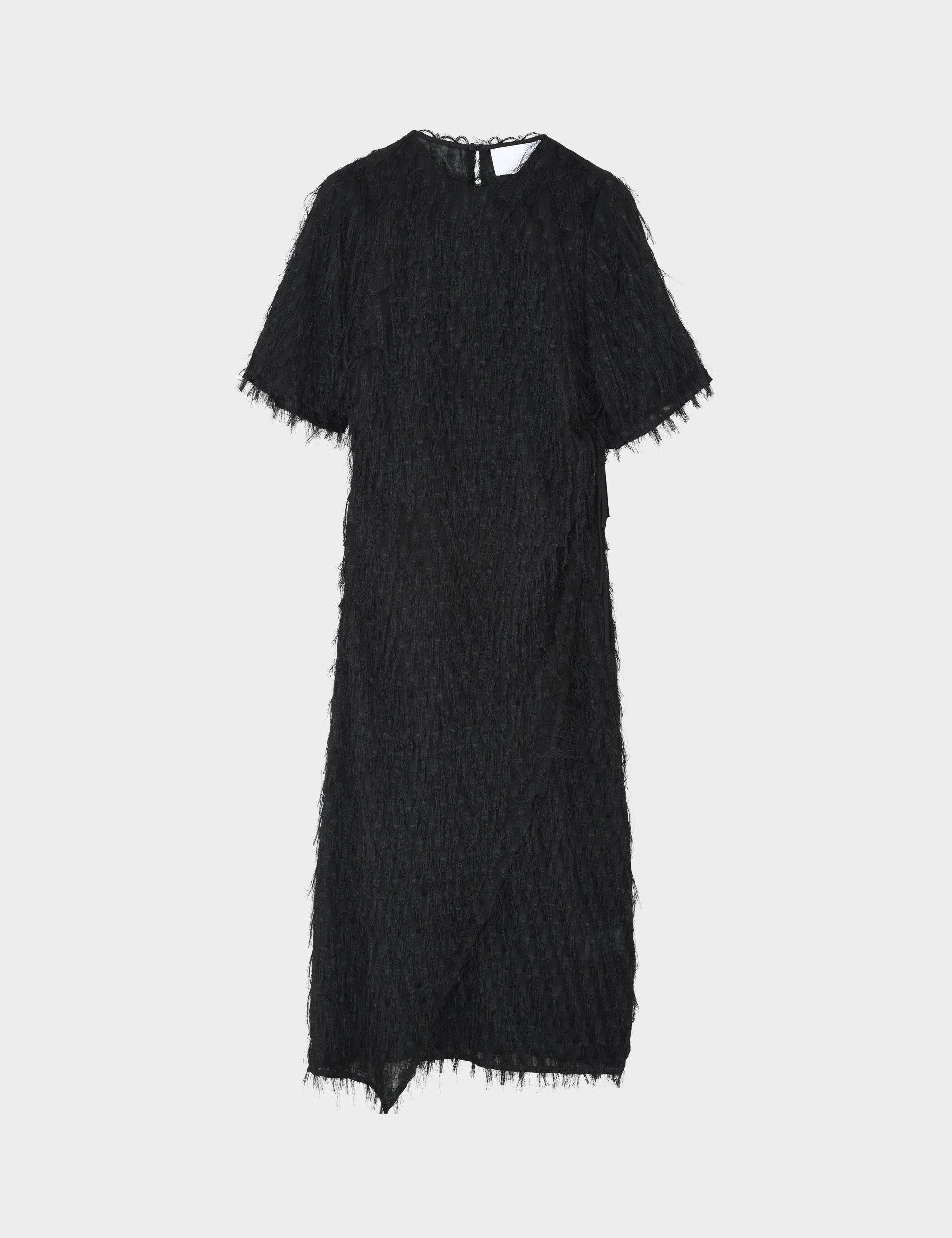 2NDDAY 2ND Serena - Textured Fringe - Dress Dress 190303 Black