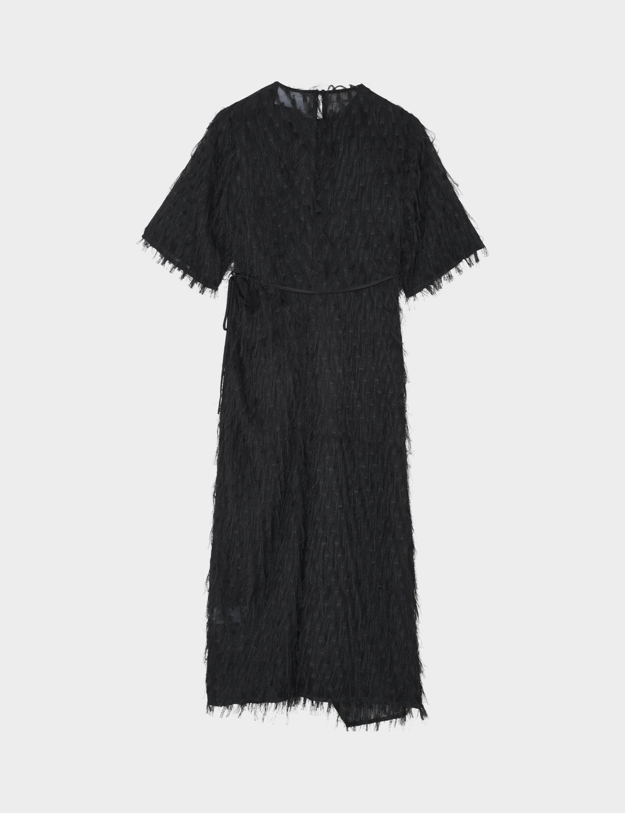2NDDAY 2ND Serena - Textured Fringe - Dress Dress 190303 Black