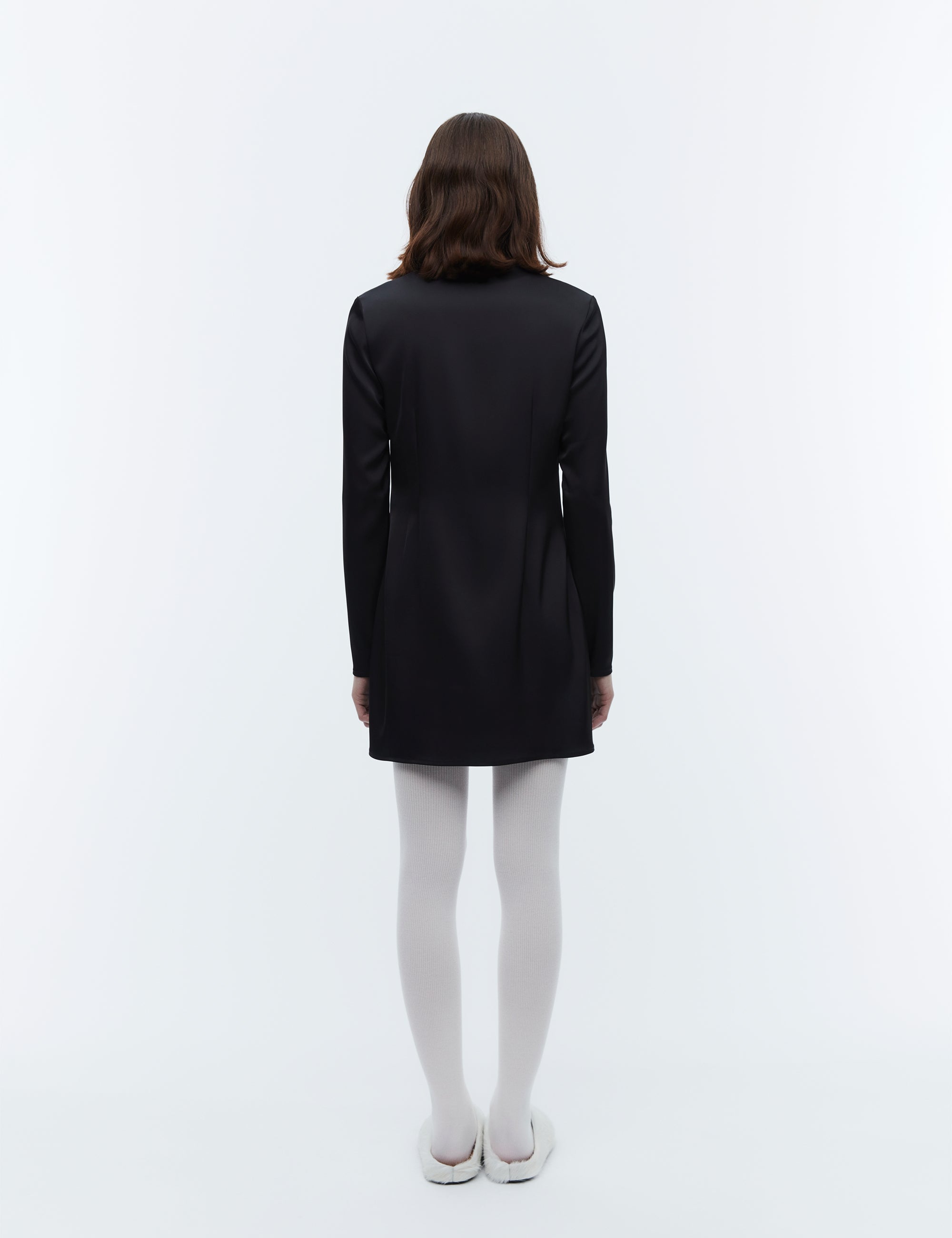 2NDDAY 2ND Sonya - Heavy Satin Dress 194008 Meteorite (Black)