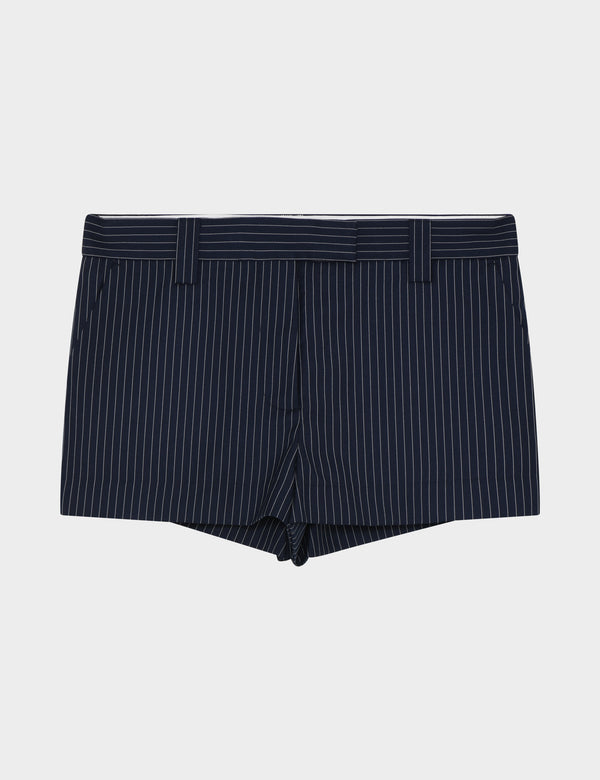 2NDDAY 2ND Ted - Pinstripe Shorts 420125 Dark Blue Pinstripe