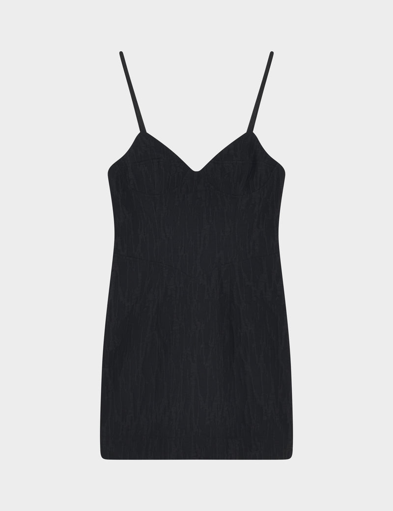 2NDDAY 2ND Verona TT - Crinkle Jacquard Dress 194008 Meteorite (Black)