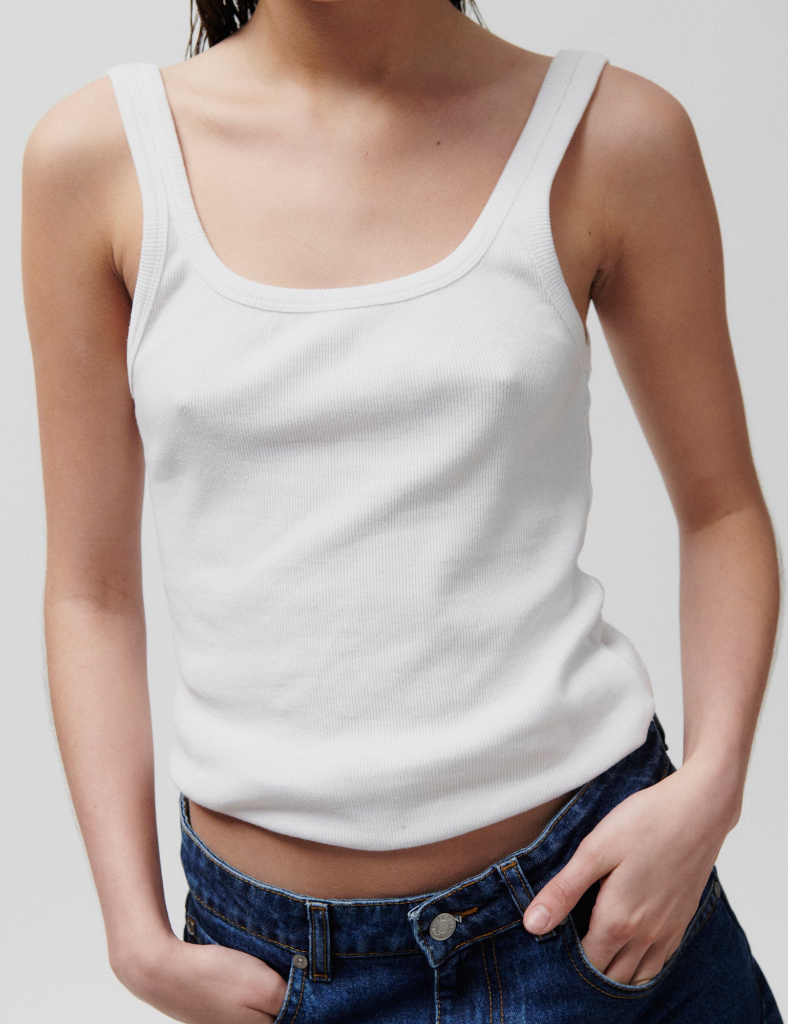 2NDDAY 2ND Viper TT - Daily Cotton Rib Tops & T-Shirts 114001 Brilliant White