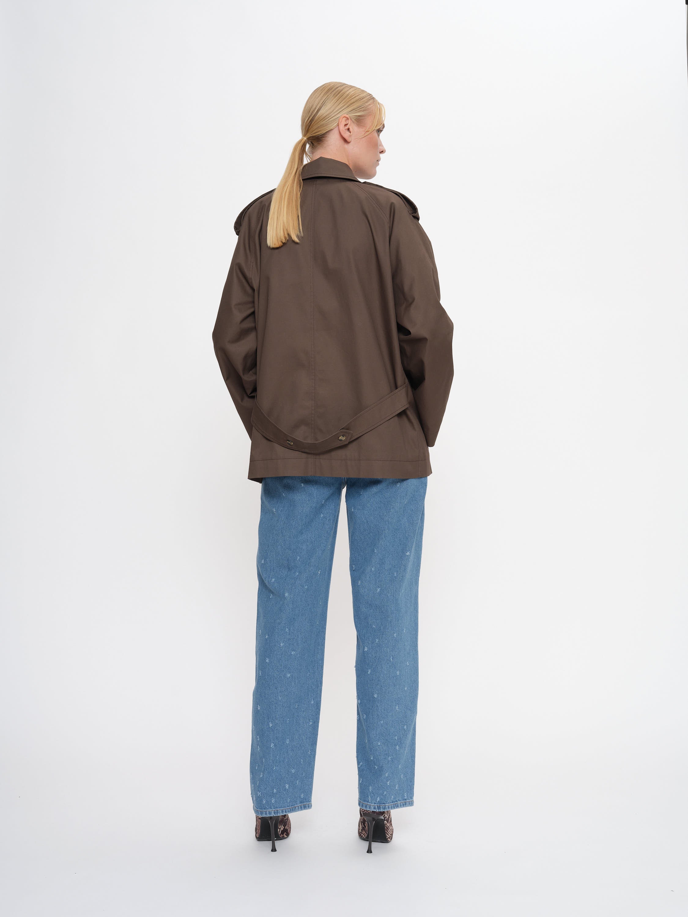 2NDDAY 2ND Willomy - Dense Cotton Coat 190812 Turkish Coffee