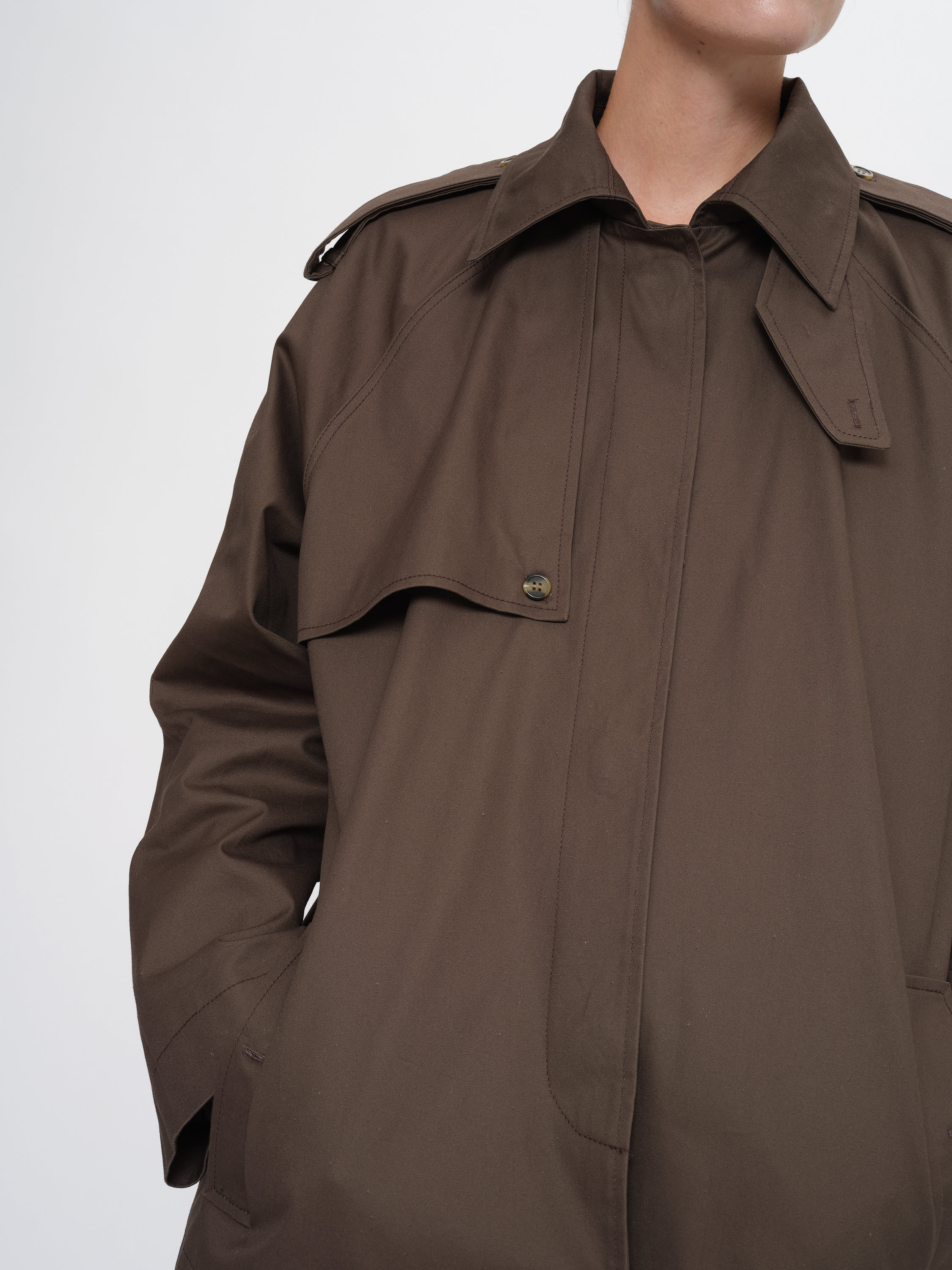 2NDDAY 2ND Willomy - Dense Cotton Coat 190812 Turkish Coffee