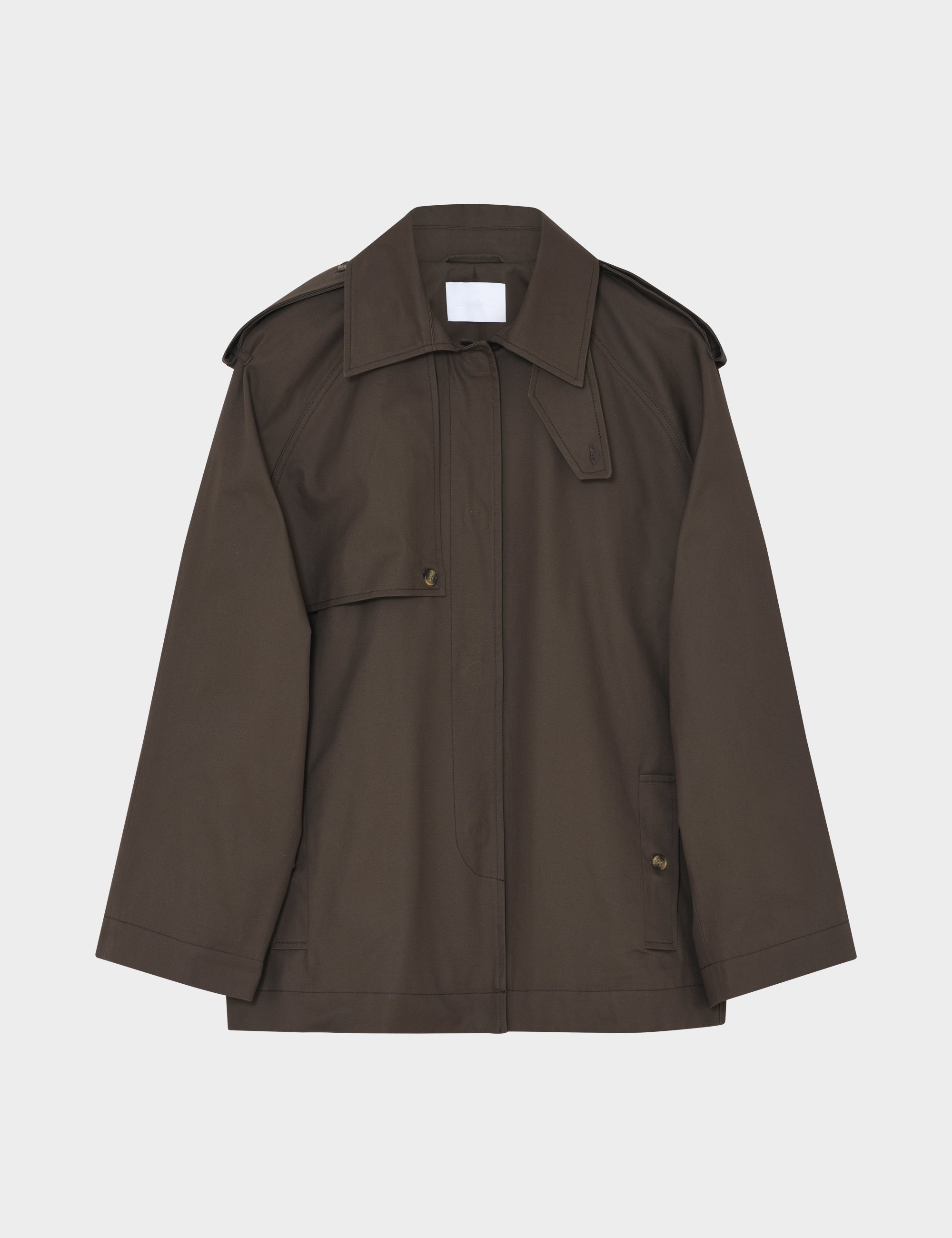 2NDDAY 2ND Willomy - Dense Cotton Coat 190812 Turkish Coffee