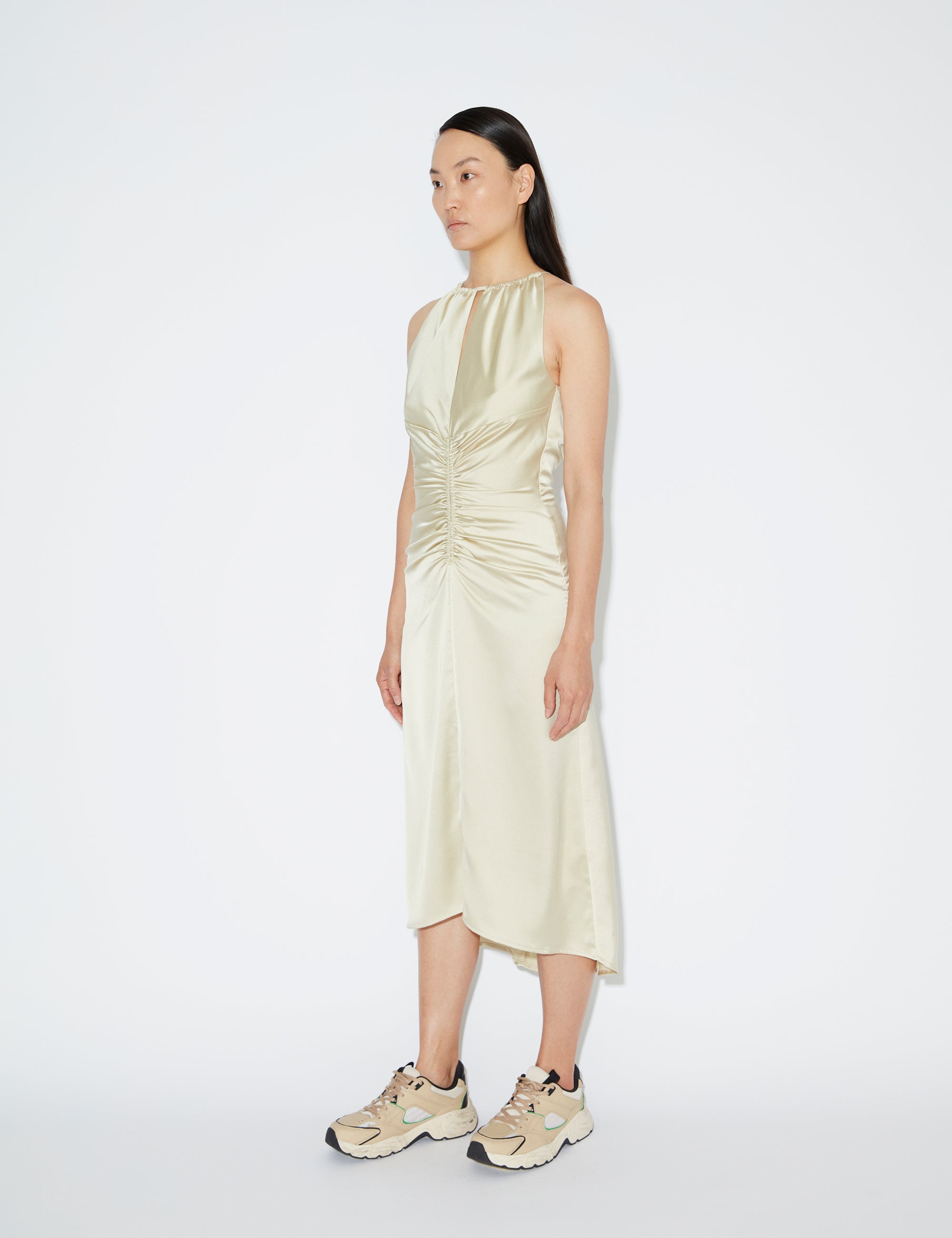2NDDAY 2ND Ziggy TT - Brushed Satin Dress 140615 Green Haze