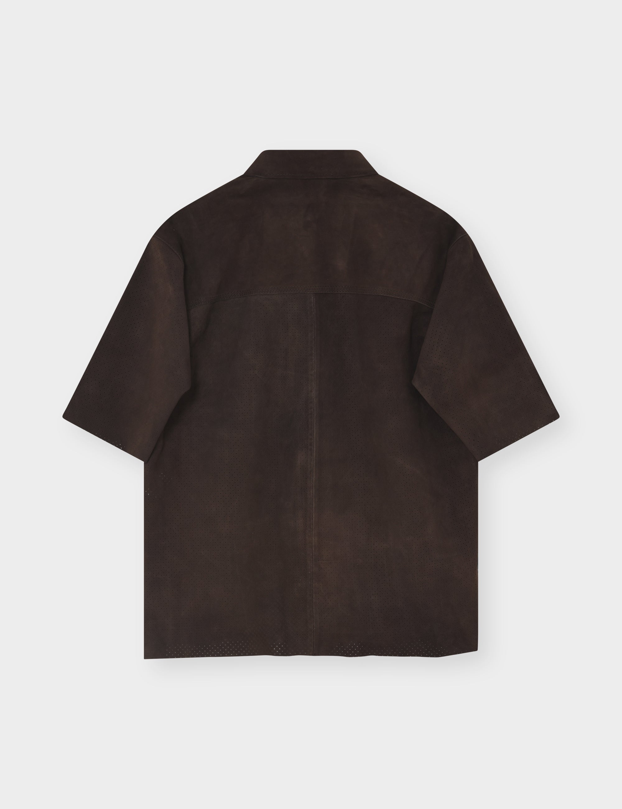 DAY Birger ét Mikkelsen Aladdin - Perforated Light Suede - Shirt Shirt 190915 Coffee Bean