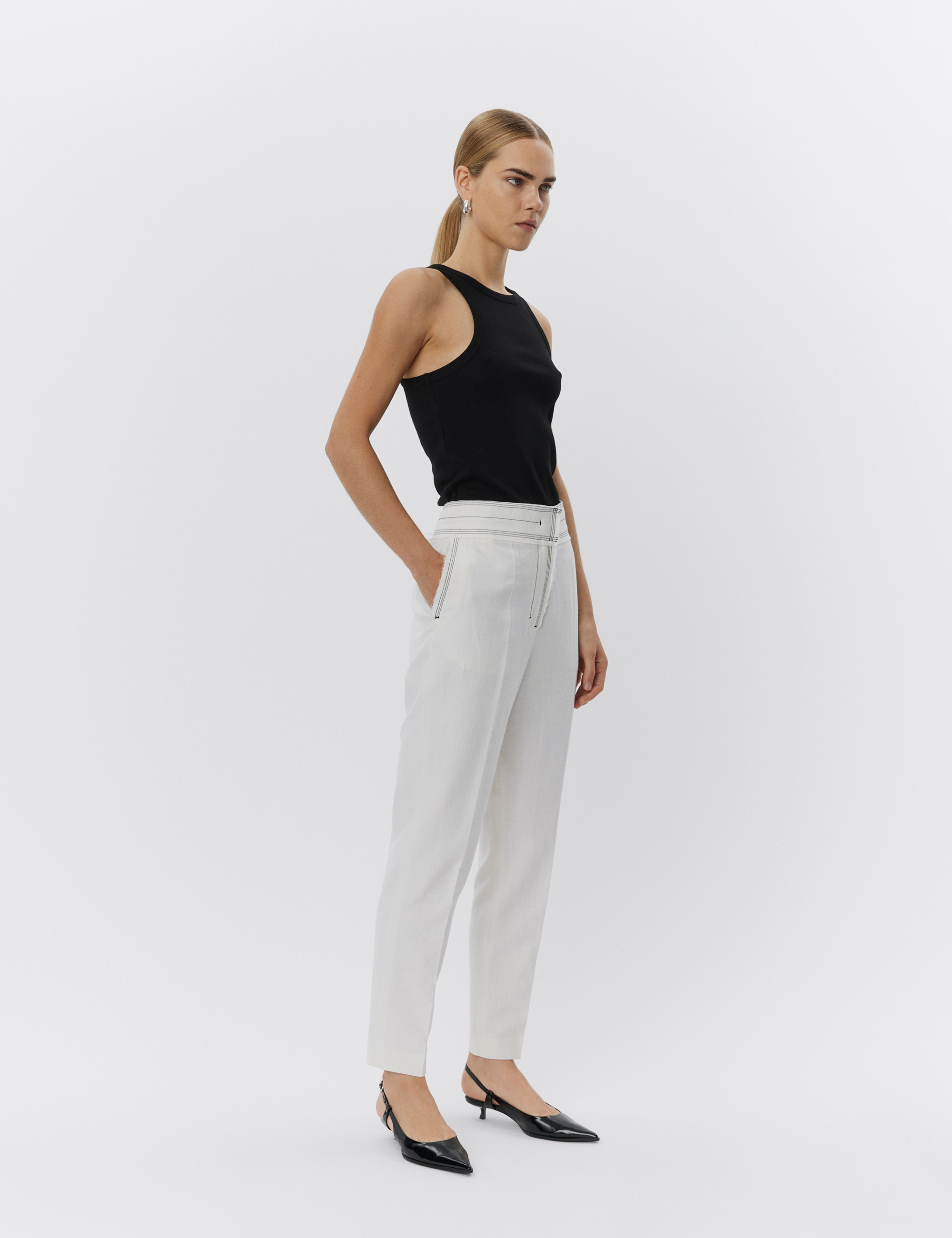 DAY Birger ét Mikkelsen Alisson - Classic Rib Tops & T-Shirts 19-0303 Black