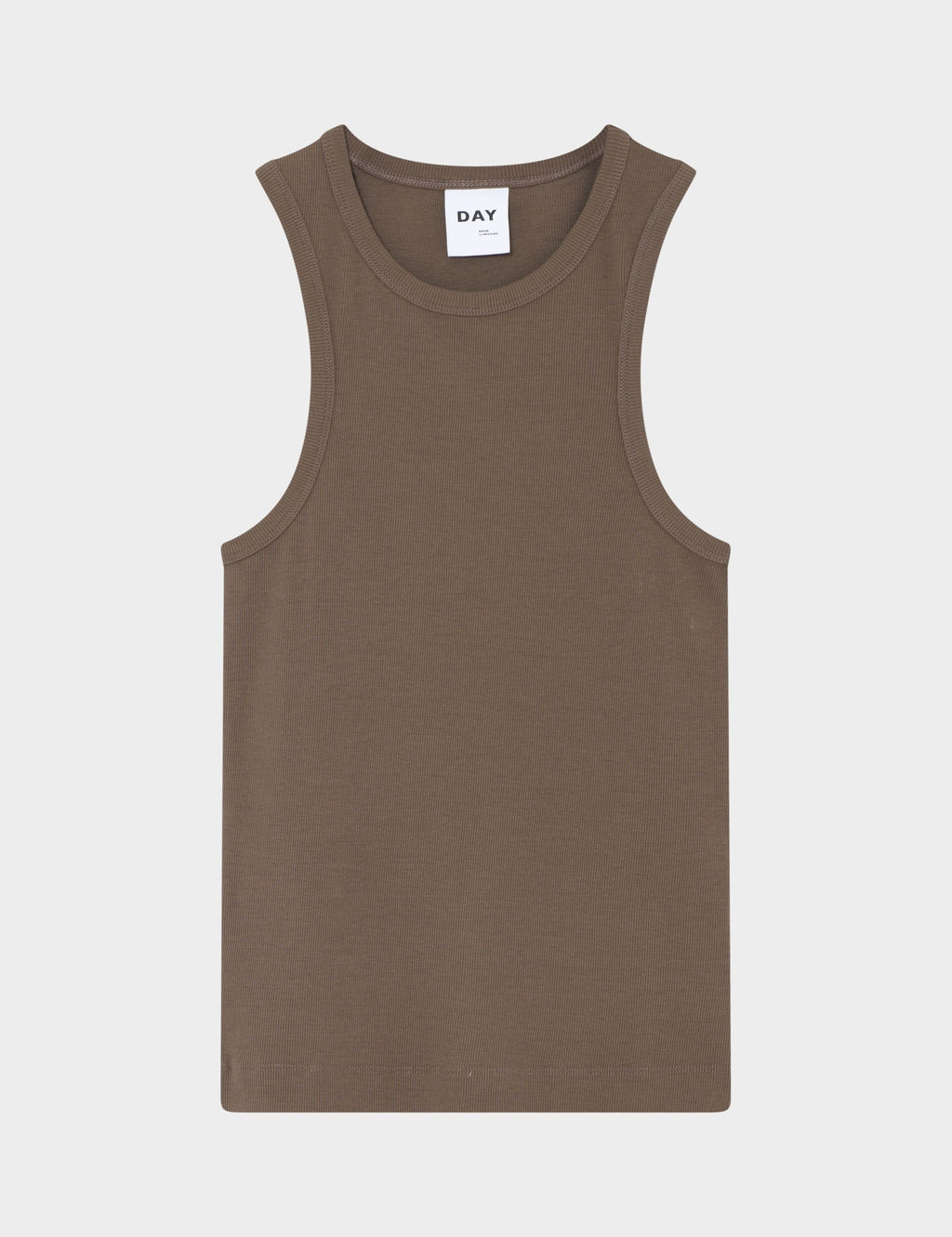 DAY Birger ét Mikkelsen Alisson - Classic Rib Tops & T-Shirts 190809. CHOCOLATE CHIP