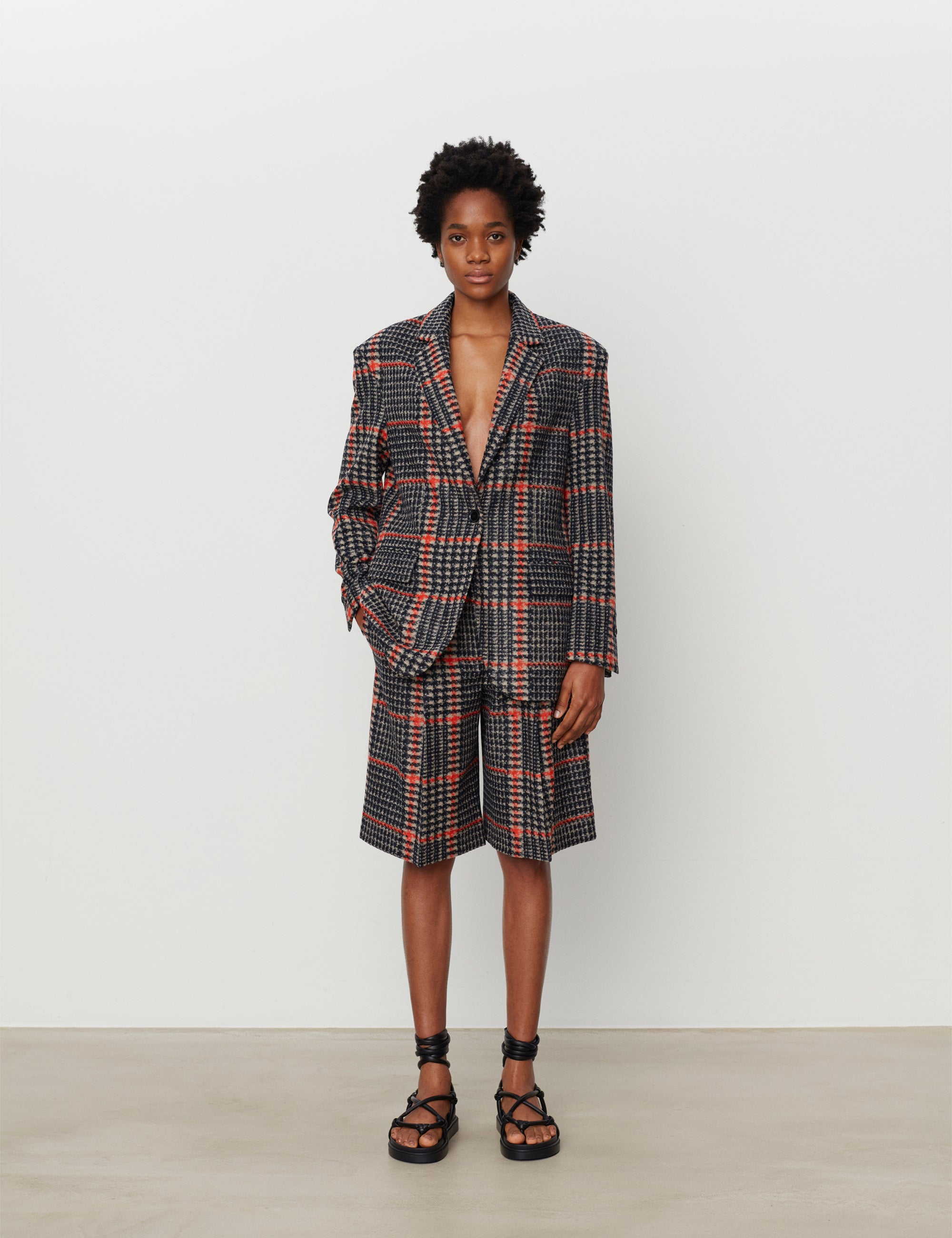 DAY Birger ét Mikkelsen Allen - Wool Check Blazer 190303 BLACK