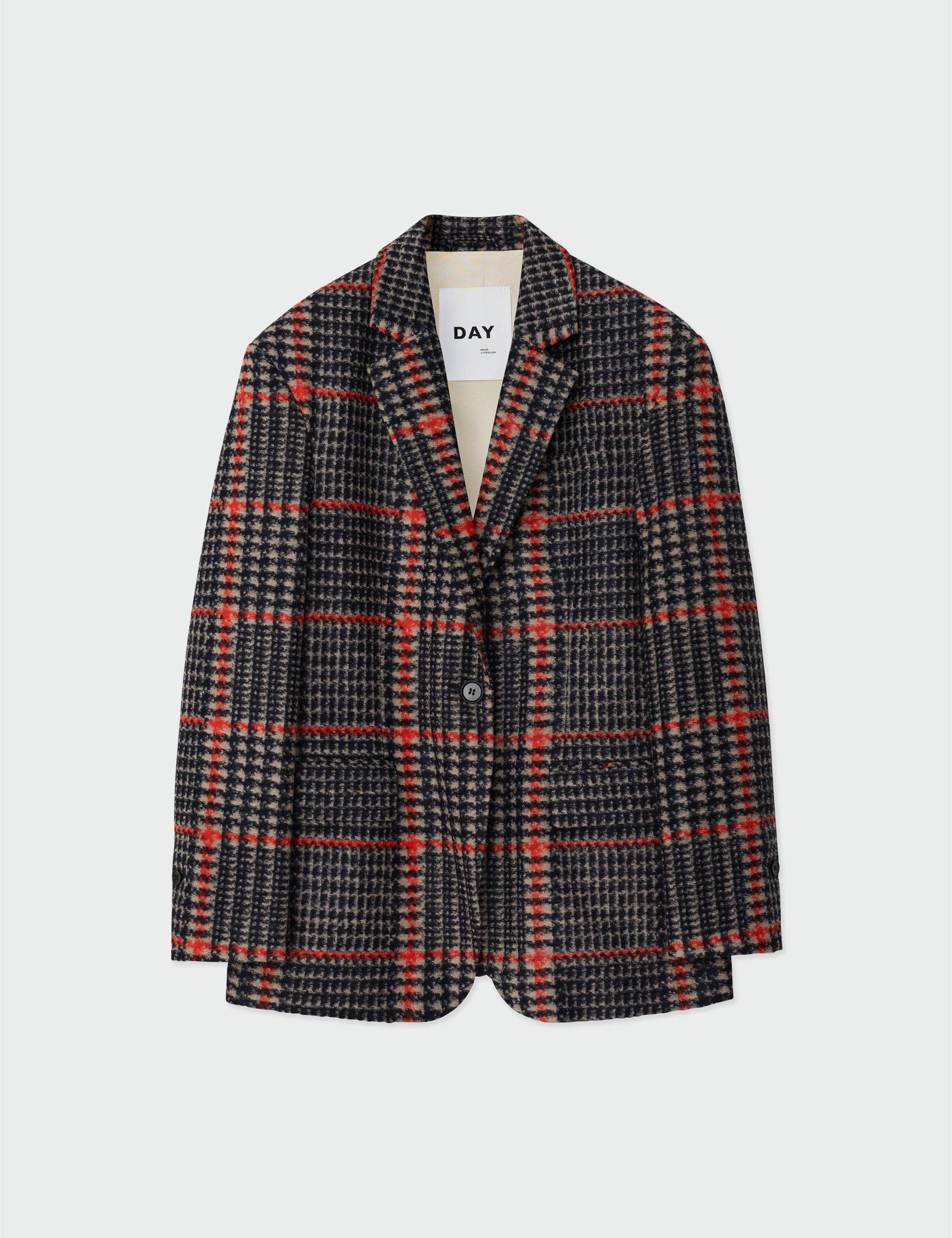 DAY Birger ét Mikkelsen Allen - Wool Check Blazer 190303 BLACK