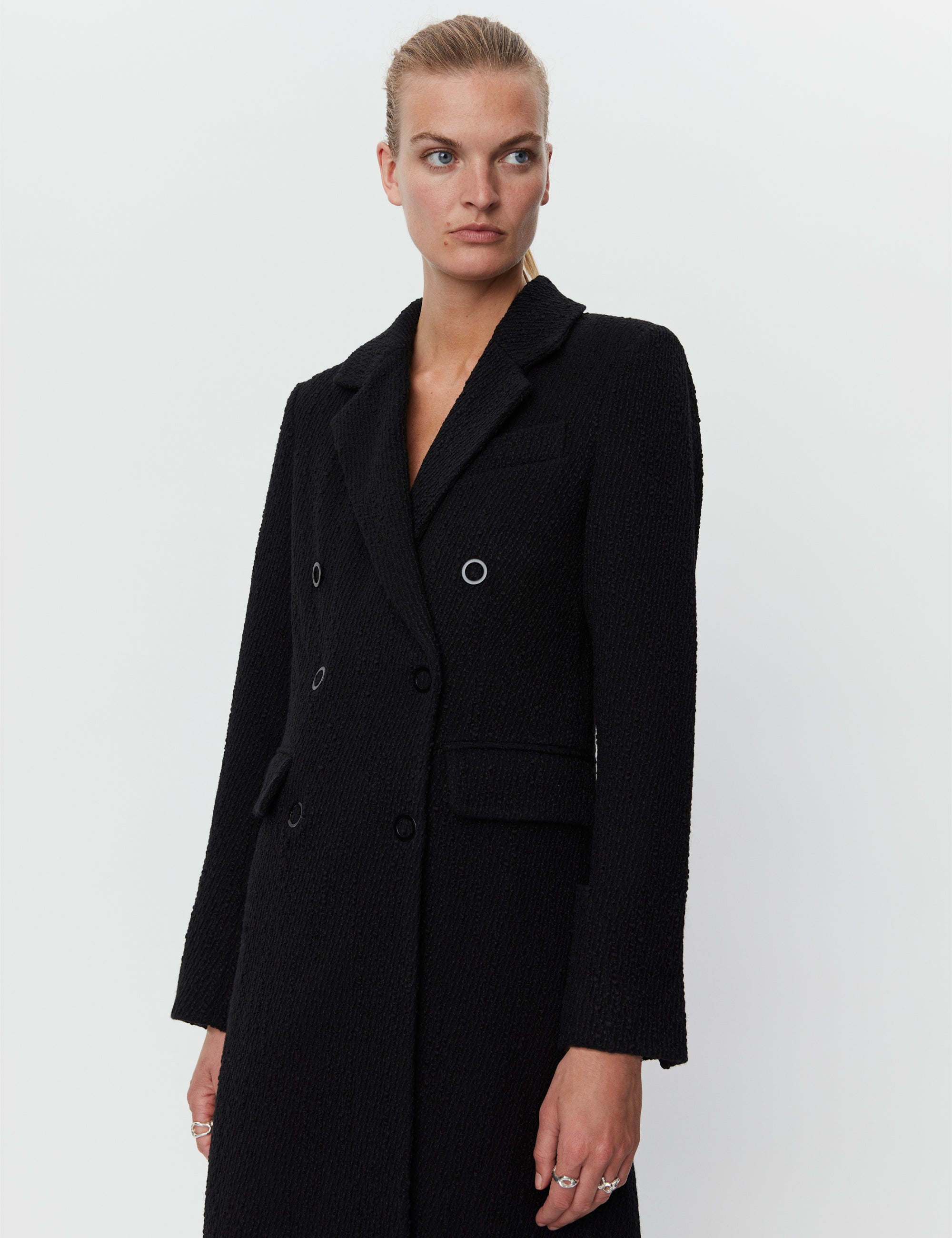 DAY Birger ét Mikkelsen Ana - Conceptual Wool Coats & Jackets 190303 BLACK