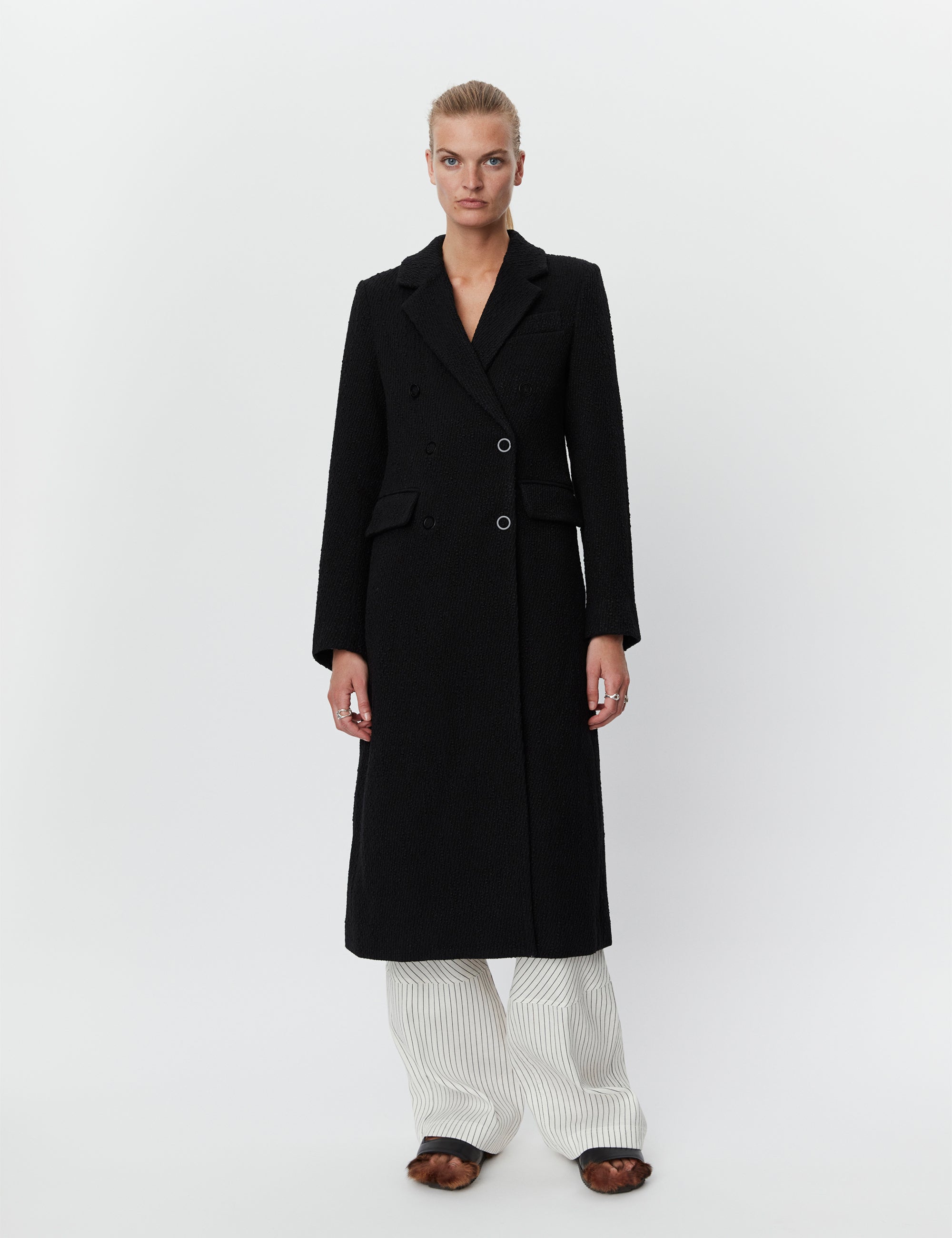 DAY Birger ét Mikkelsen Ana - Conceptual Wool Coats & Jackets 190303 BLACK