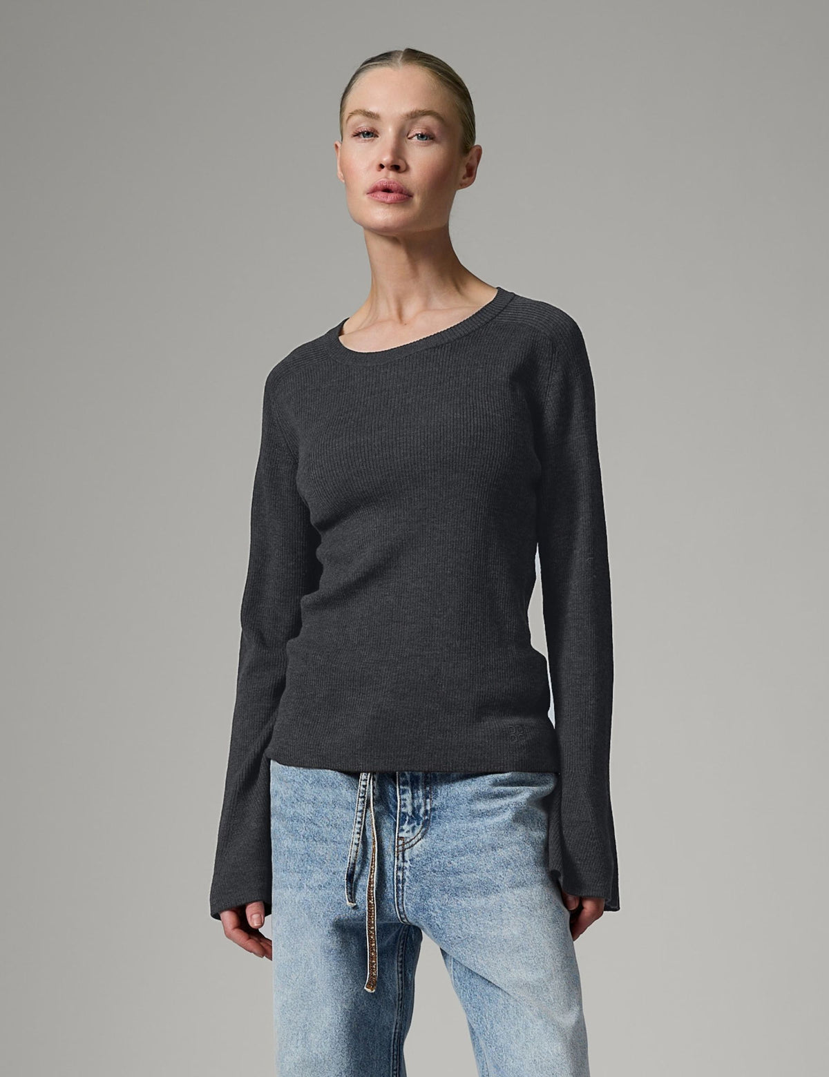 DAY Birger ét Mikkelsen Anabelle Rib - Daily Elements - Pullover Pullover 500003 Dark Grey Melange