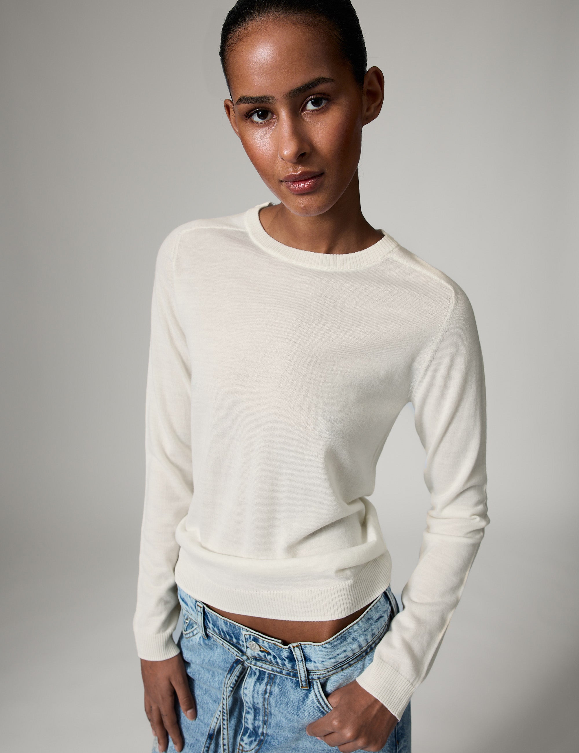 Bibiy ビビィ ANNABELLE KNIT TOP ニットトップス グレー ビビィ BIBIY ANNABELLE KNIT GRAY ファッション - bibiy ANNABELLE