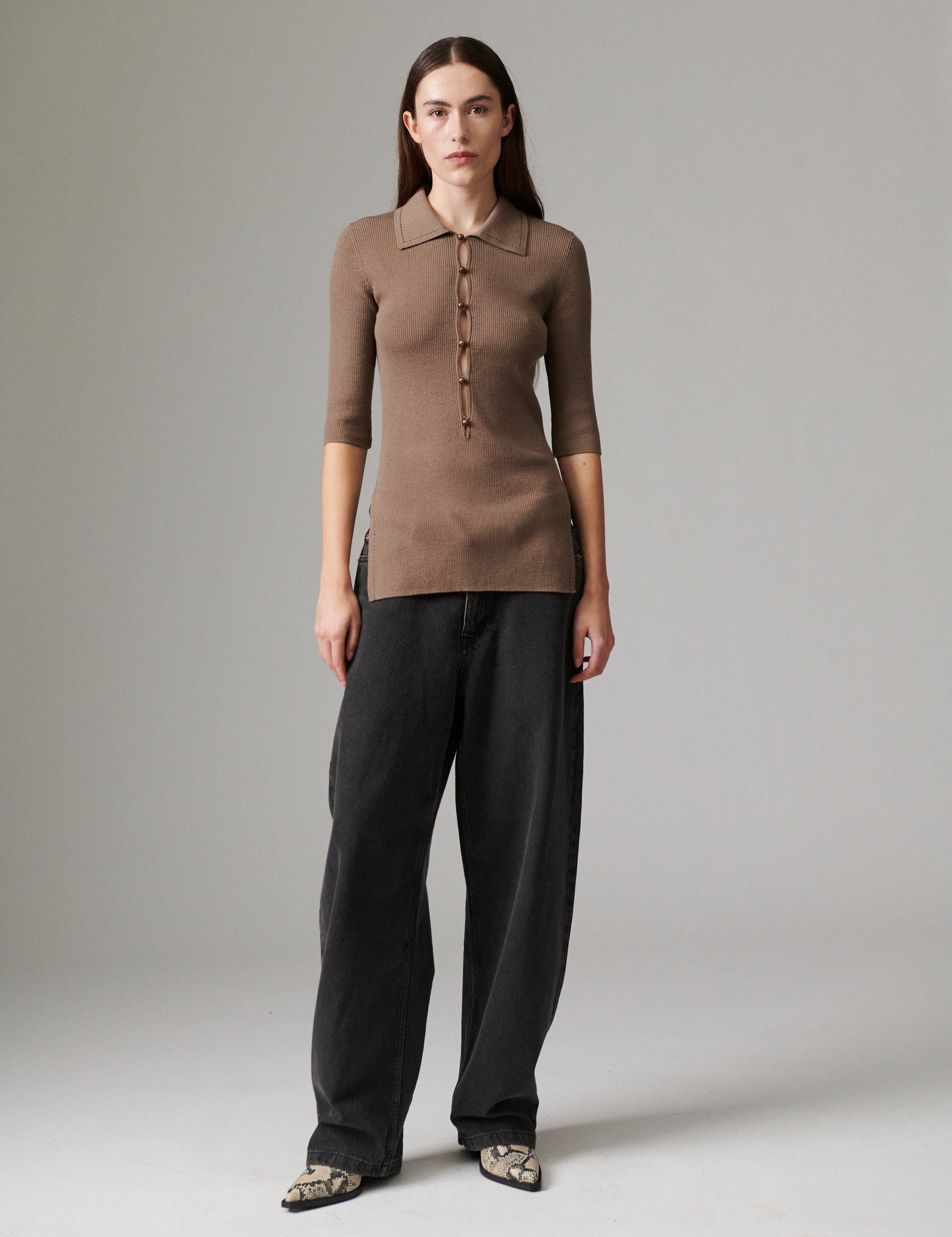 DAY Birger ét Mikkelsen Antoine - Daily Elements - T-shirt T-shirt 181112 Walnut