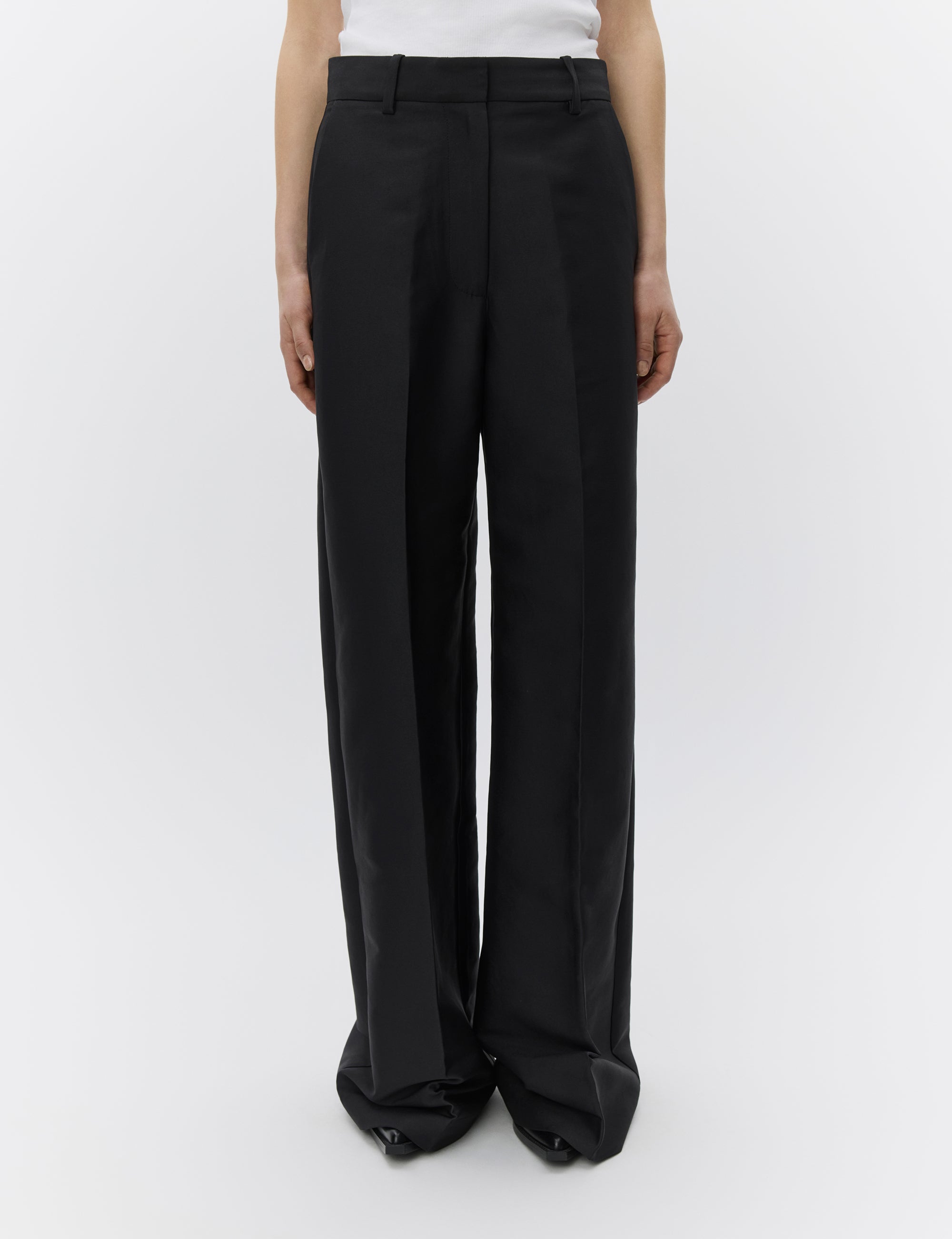 DAY Birger ét Mikkelsen April - Shiny Suiting Pants 190303 Black