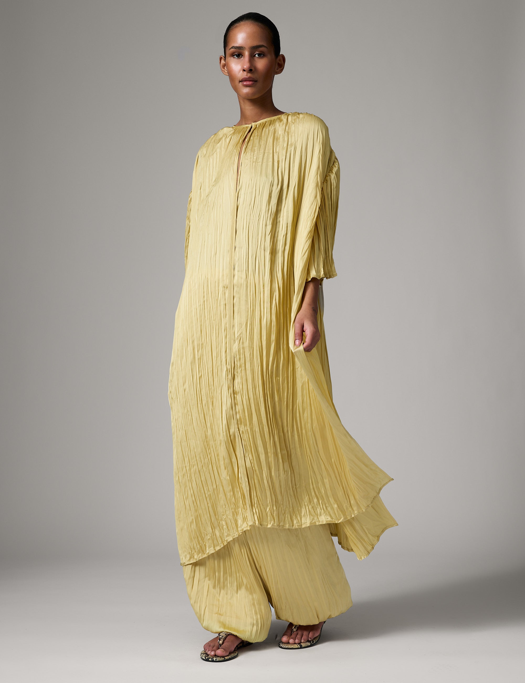 DAY Birger ét Mikkelsen Aruna - Crinkled Surface Dress 130922 Straw