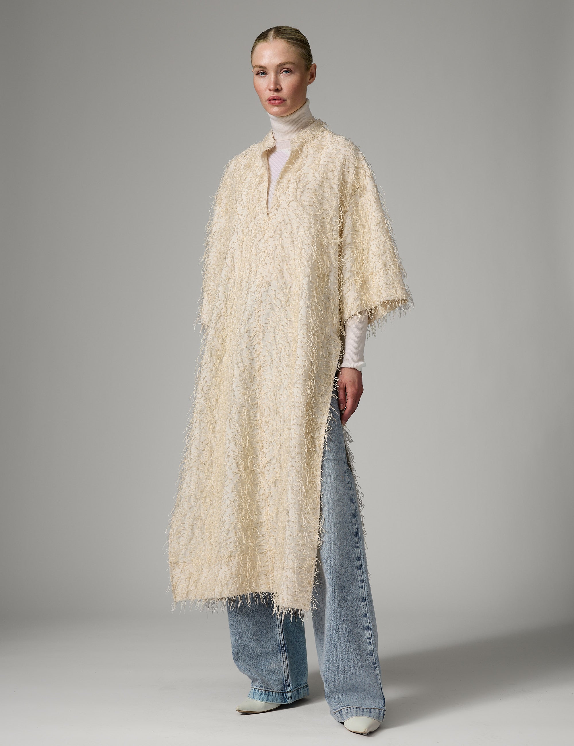 DAY Birger ét Mikkelsen Aruna - Dobby Fringe Dress 110605 Jet Stream