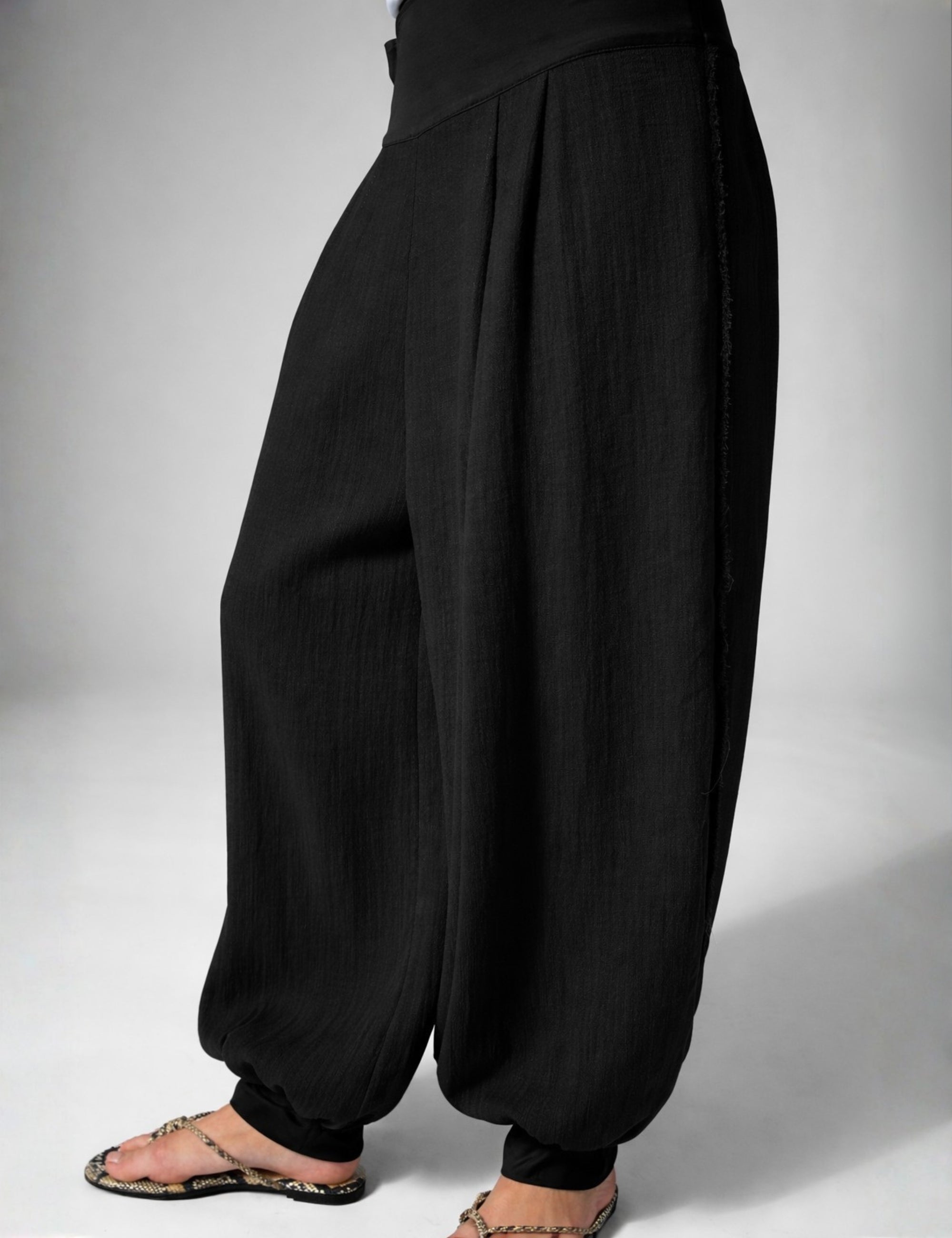 DAY Birger ét Mikkelsen Beate - Contrast Linen - Pants Pants 190303 Black