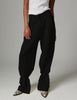 Belle - Contrast Linen - Pants - Black