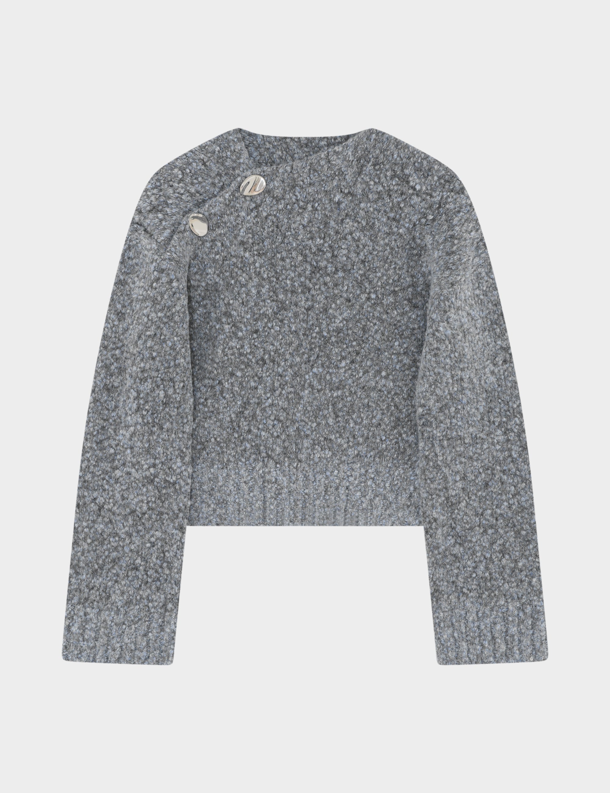 DAY Birger ét Mikkelsen Benito - Winter Melange Pullover 500169 Cashmere Blue Melange