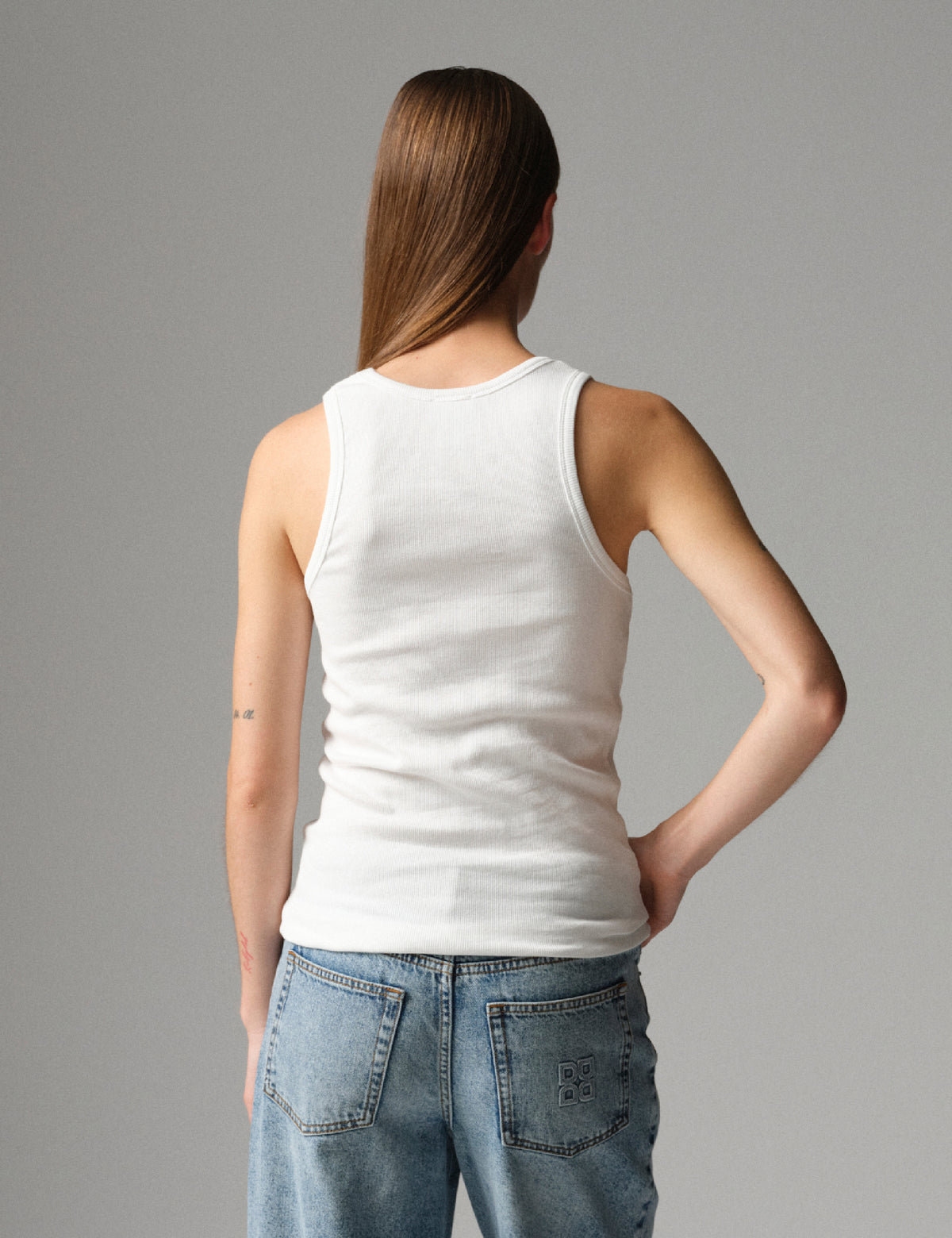 DAY Birger ét Mikkelsen Camilo - Classic Rib - Top Top 110601 Bright White