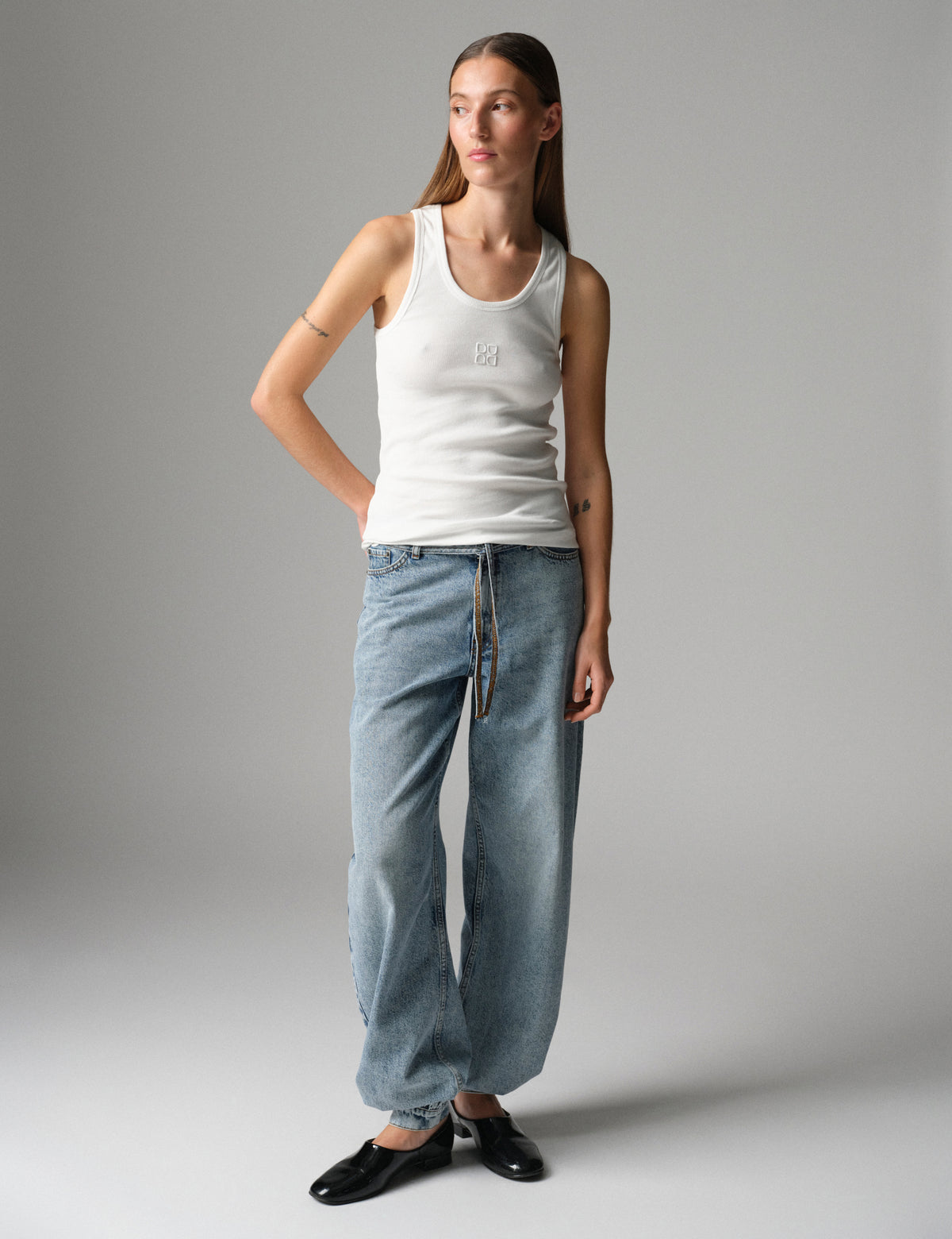 DAY Birger ét Mikkelsen Camilo - Classic Rib - Top Top 110601 Bright White