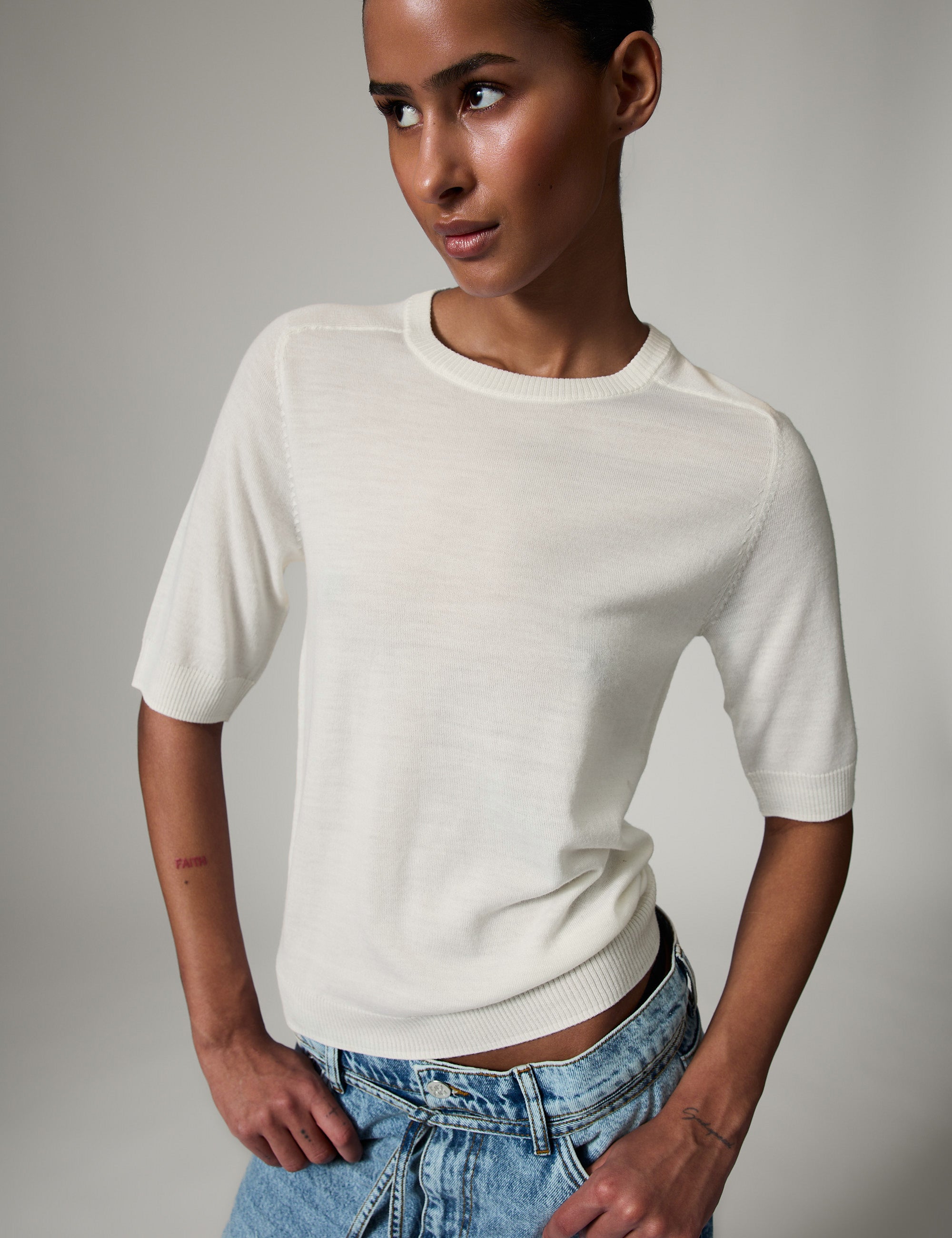 DAY Birger ét Mikkelsen Carolina - Daily Elements - Pullover Pullover 01002 Ivory Shade